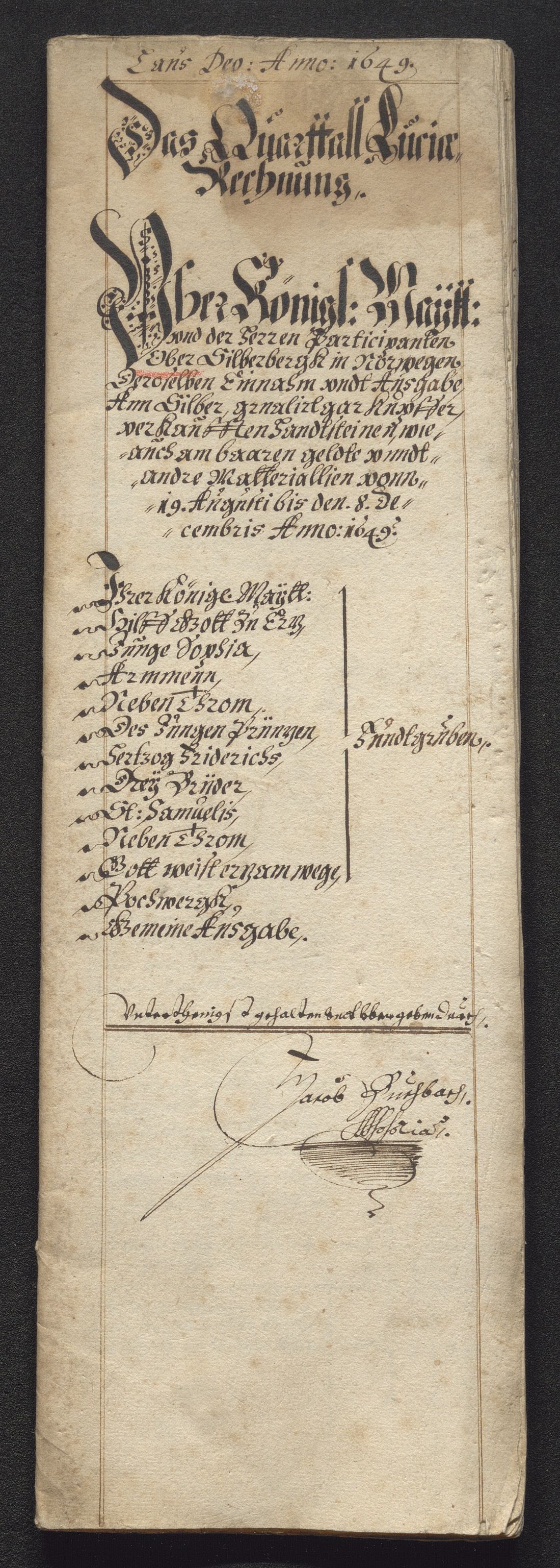 Kongsberg Sølvverk 1623-1816, SAKO/EA-3135/001/D/Dc/Dcd/L0023: Utgiftsregnskap for gruver m.m., 1649, p. 391