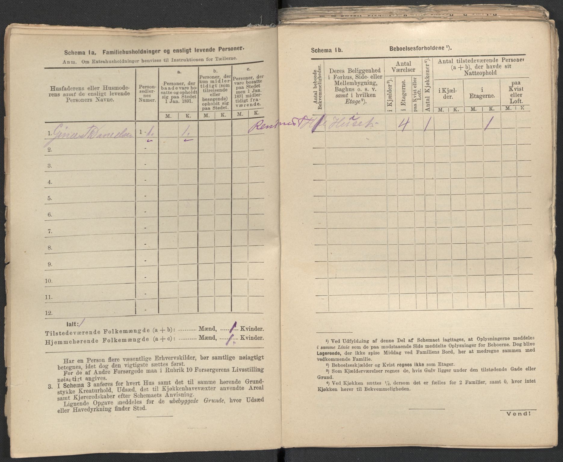 RA, 1891 Census for 1301 Bergen, 1891, p. 6451