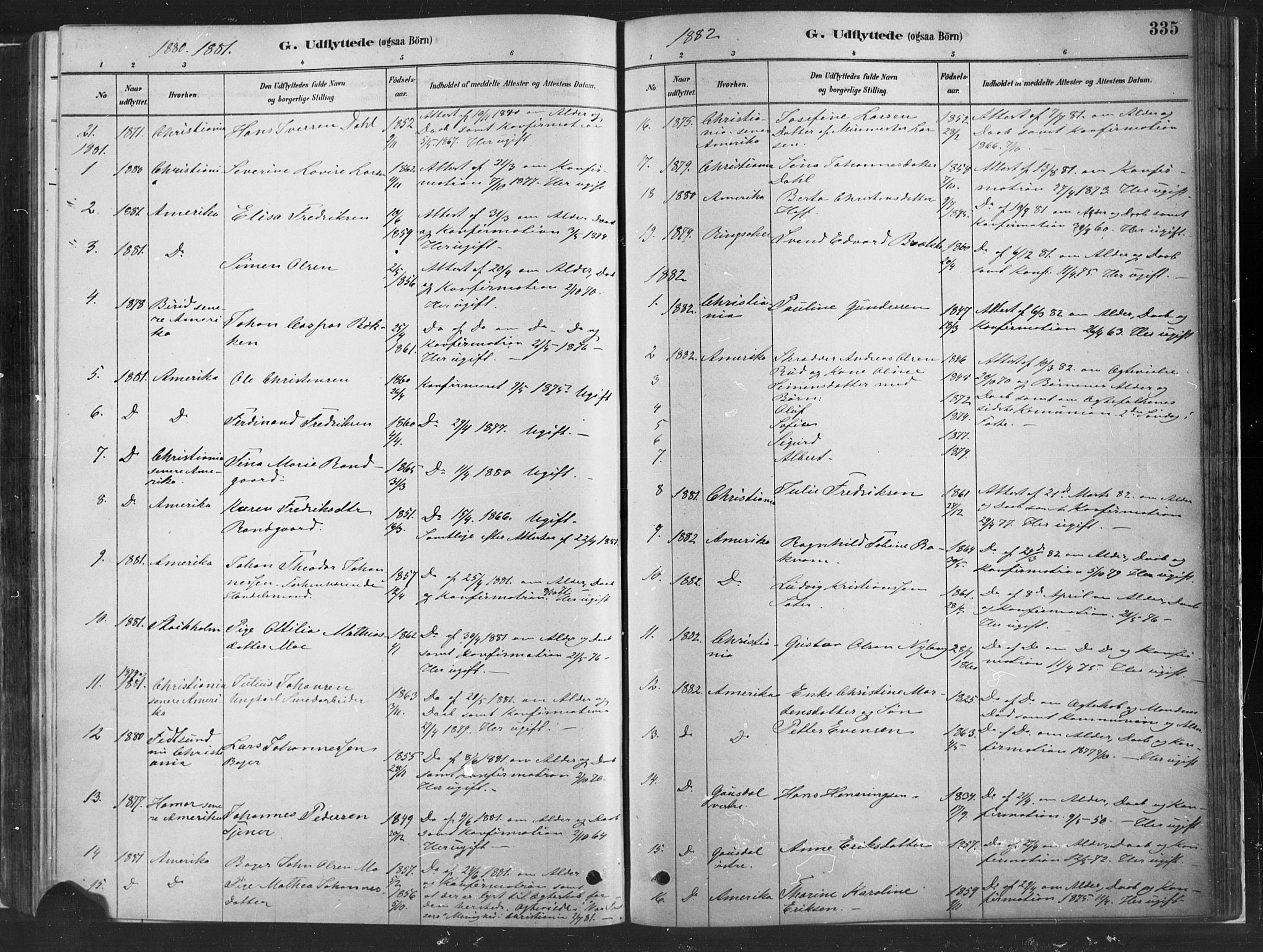 Fåberg prestekontor, SAH/PREST-086/H/Ha/Haa/L0010: Parish register (official) no. 10, 1879-1900, p. 335