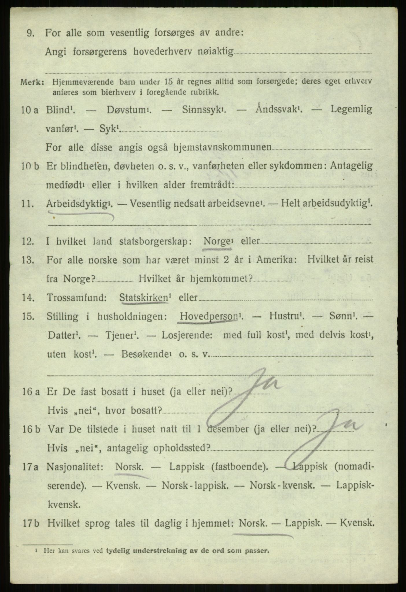 SATØ, 1920 census for Lenvik, 1920, p. 12275