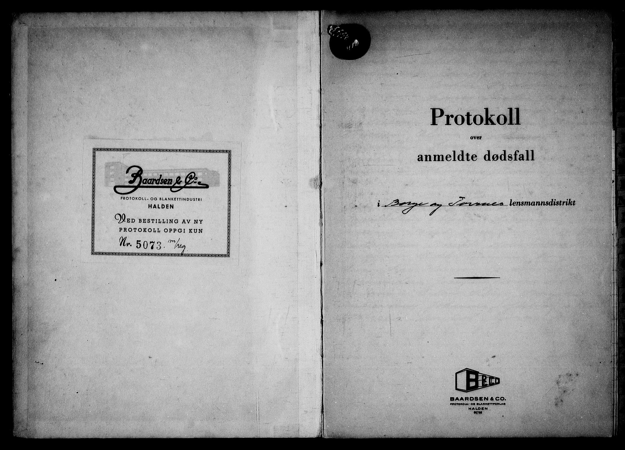 Borge i Østfold  lensmannskontor, SAO/A-10176/H/Ha/Haa/L0018: Dødsfallsprotokoll, 1953-1956