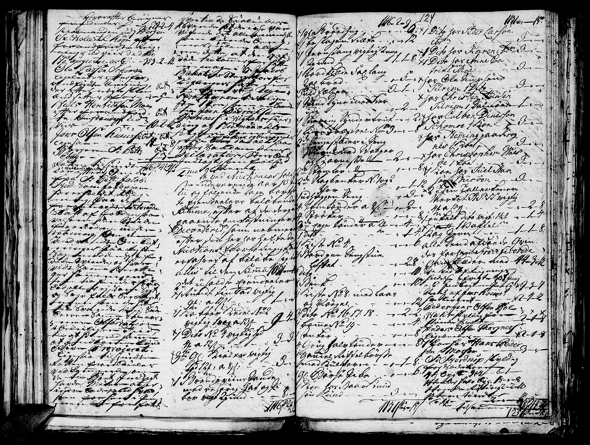 Helgeland sorenskriveri, AV/SAT-A-0004/3/3A/L0041: Konseptprotokoll 26, 1758, p. 123b-124a