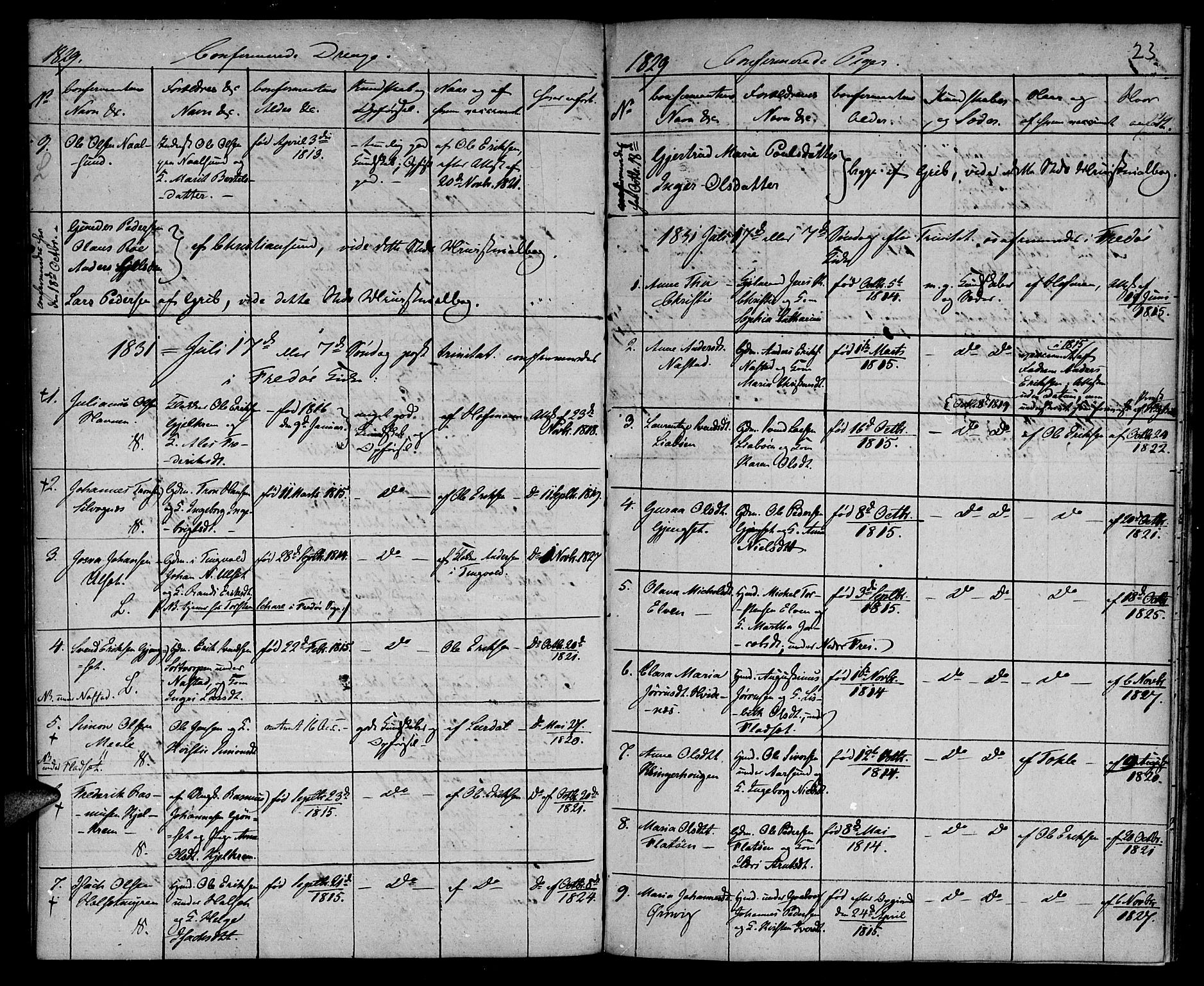 Ministerialprotokoller, klokkerbøker og fødselsregistre - Møre og Romsdal, AV/SAT-A-1454/573/L0872: Parish register (official) no. 573A02, 1828-1832, p. 23