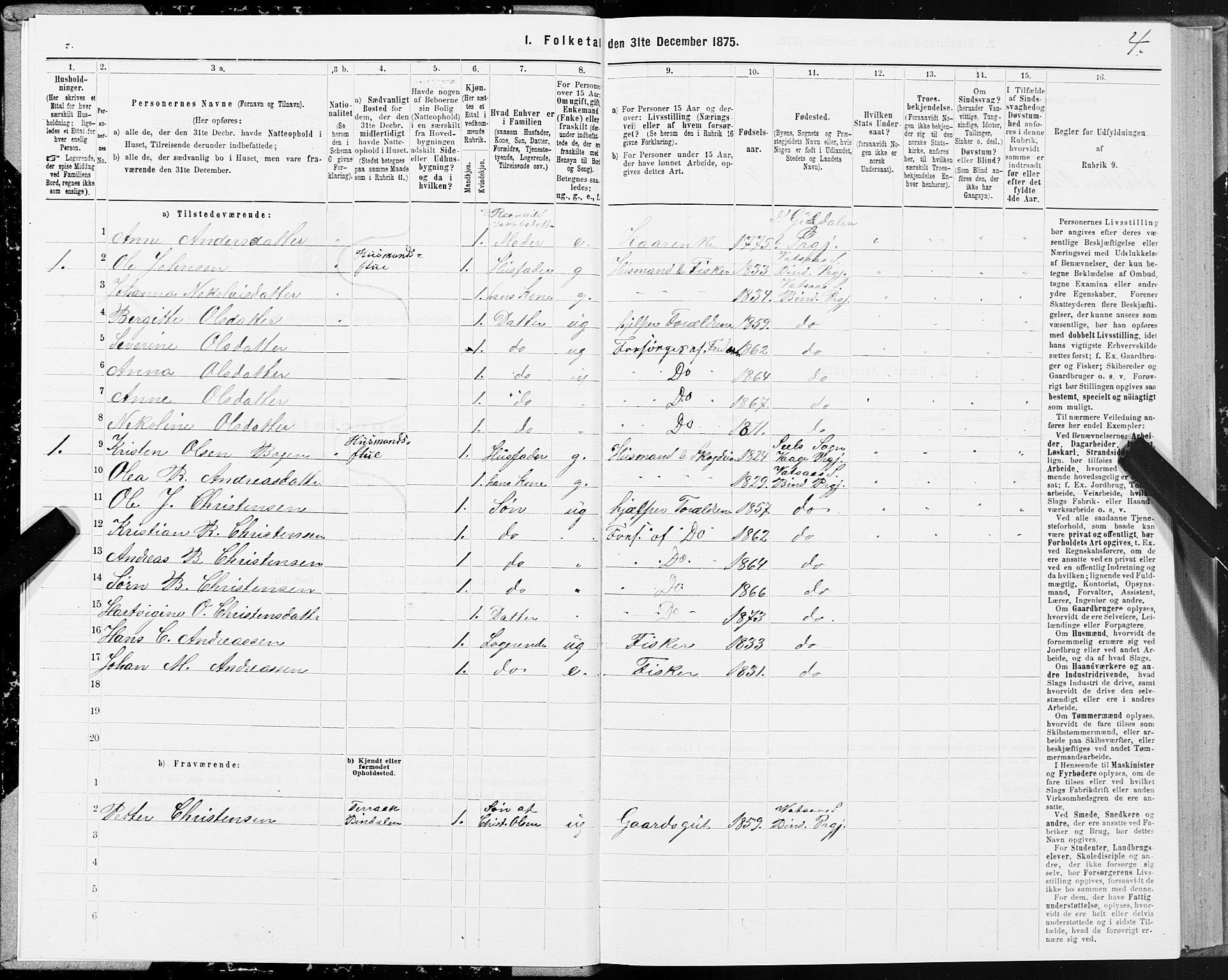 SAT, 1875 census for 1811P Bindal, 1875, p. 2004