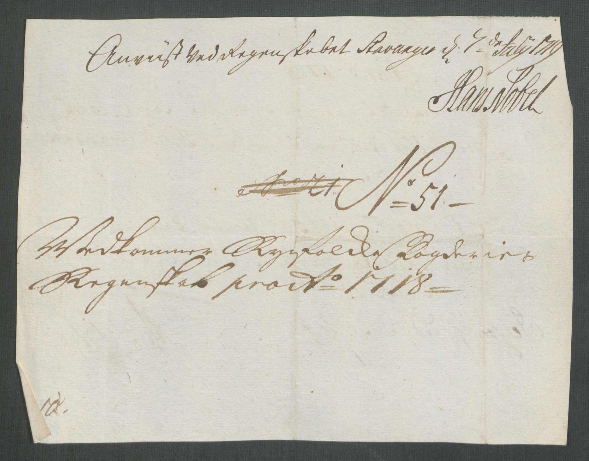 Rentekammeret inntil 1814, Reviderte regnskaper, Fogderegnskap, AV/RA-EA-4092/R47/L2871: Fogderegnskap Ryfylke, 1718, p. 291