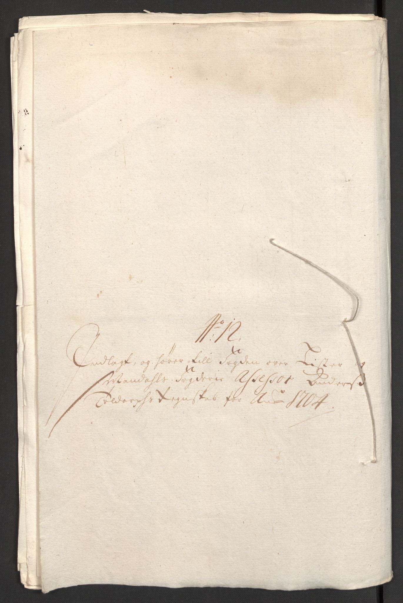 Rentekammeret inntil 1814, Reviderte regnskaper, Fogderegnskap, AV/RA-EA-4092/R43/L2550: Fogderegnskap Lista og Mandal, 1703-1704, p. 288