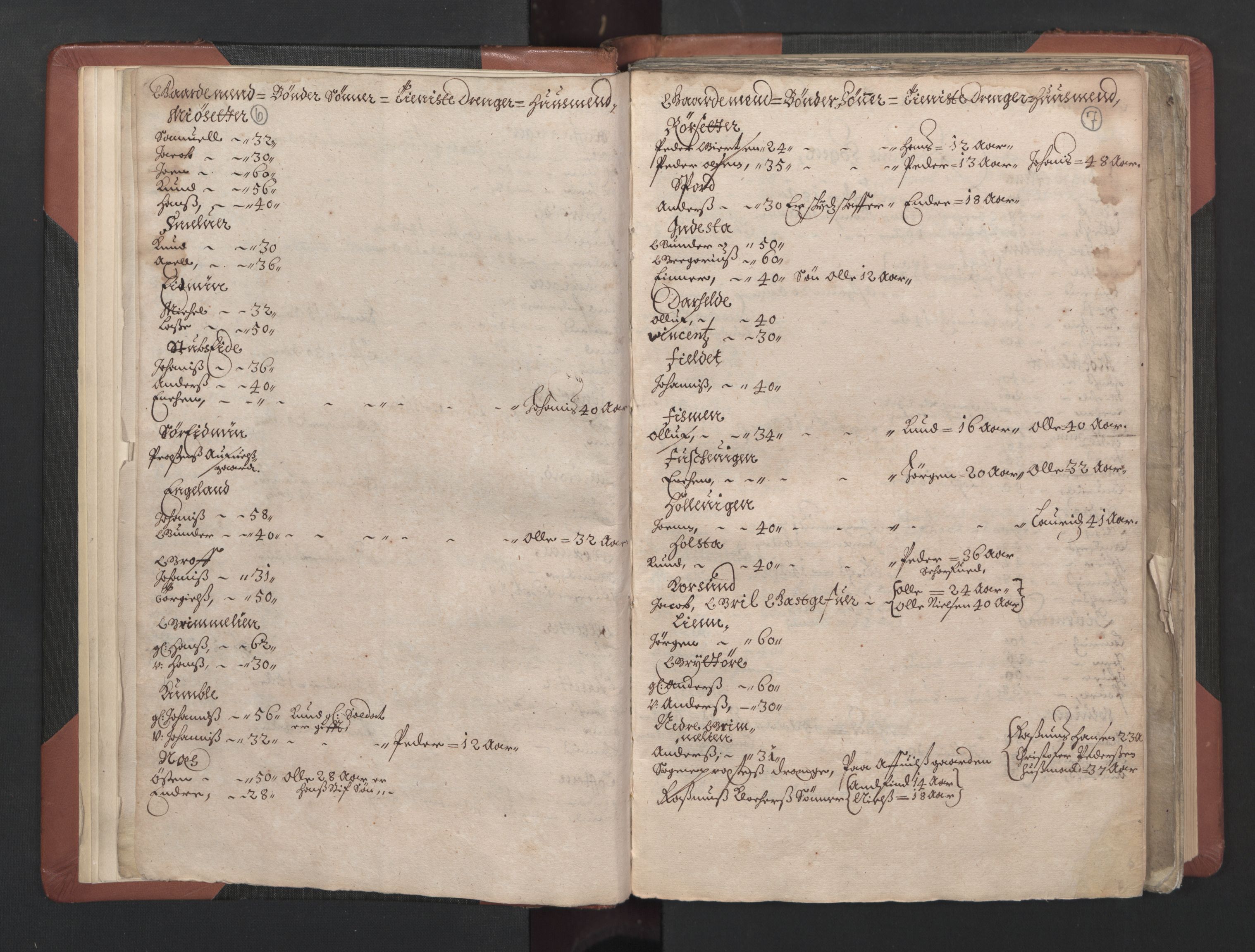 RA, Bailiff's Census 1664-1666, no. 15: Nordfjord fogderi and Sunnfjord fogderi, 1664, p. 6-7