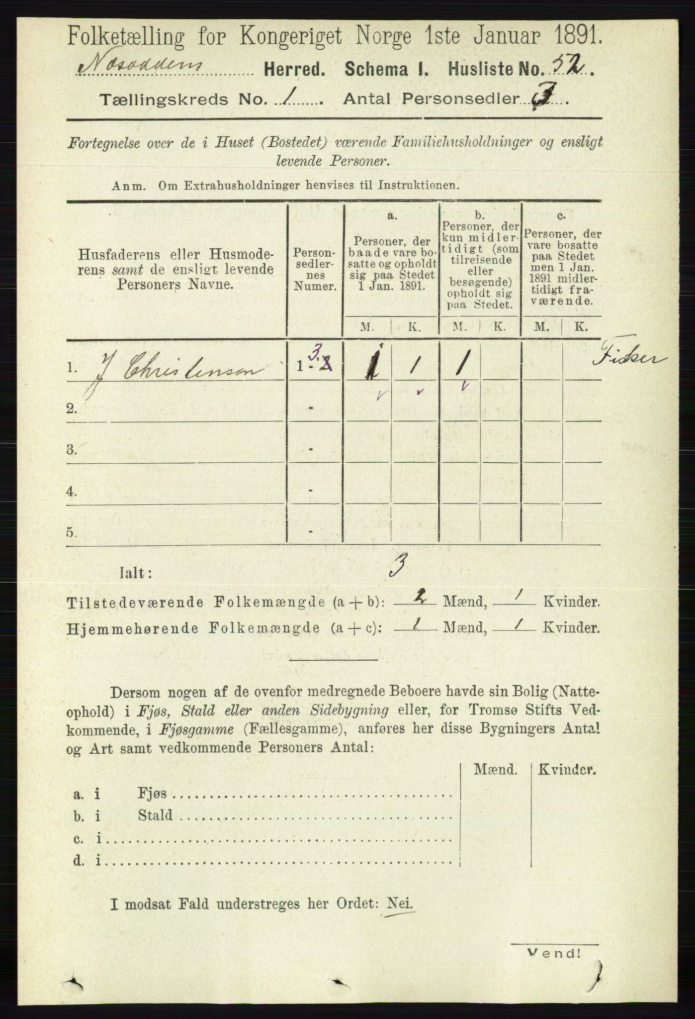 RA, 1891 census for 0216 Nesodden, 1891, p. 62