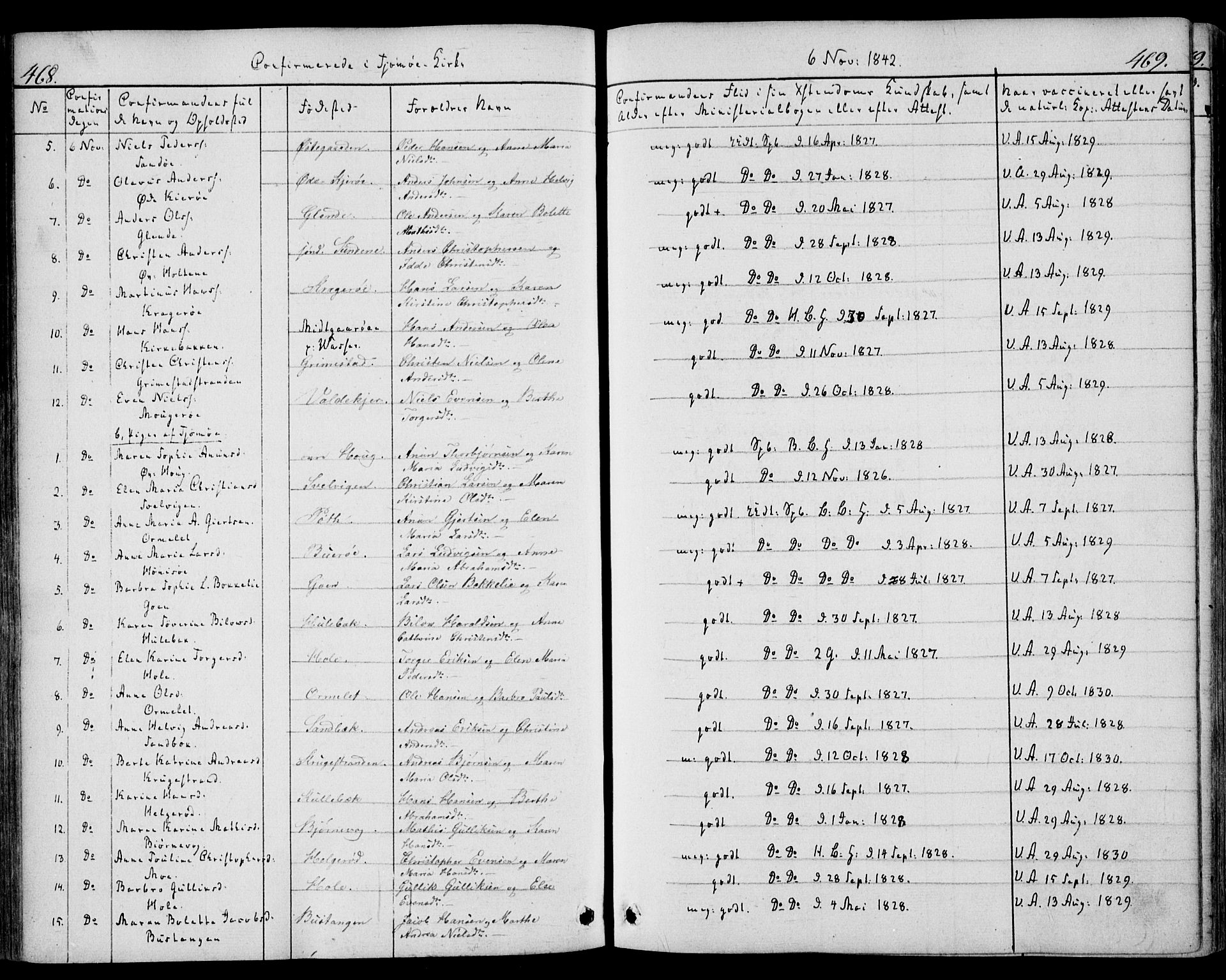 Nøtterøy kirkebøker, AV/SAKO-A-354/F/Fa/L0005: Parish register (official) no. I 5, 1839-1852, p. 468-469