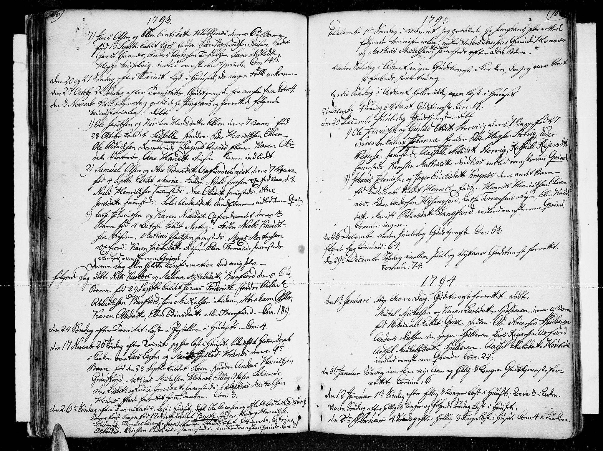 Skjervøy sokneprestkontor, AV/SATØ-S-1300/H/Ha/Haa/L0002kirke: Parish register (official) no. 2, 1781-1817, p. 106-107