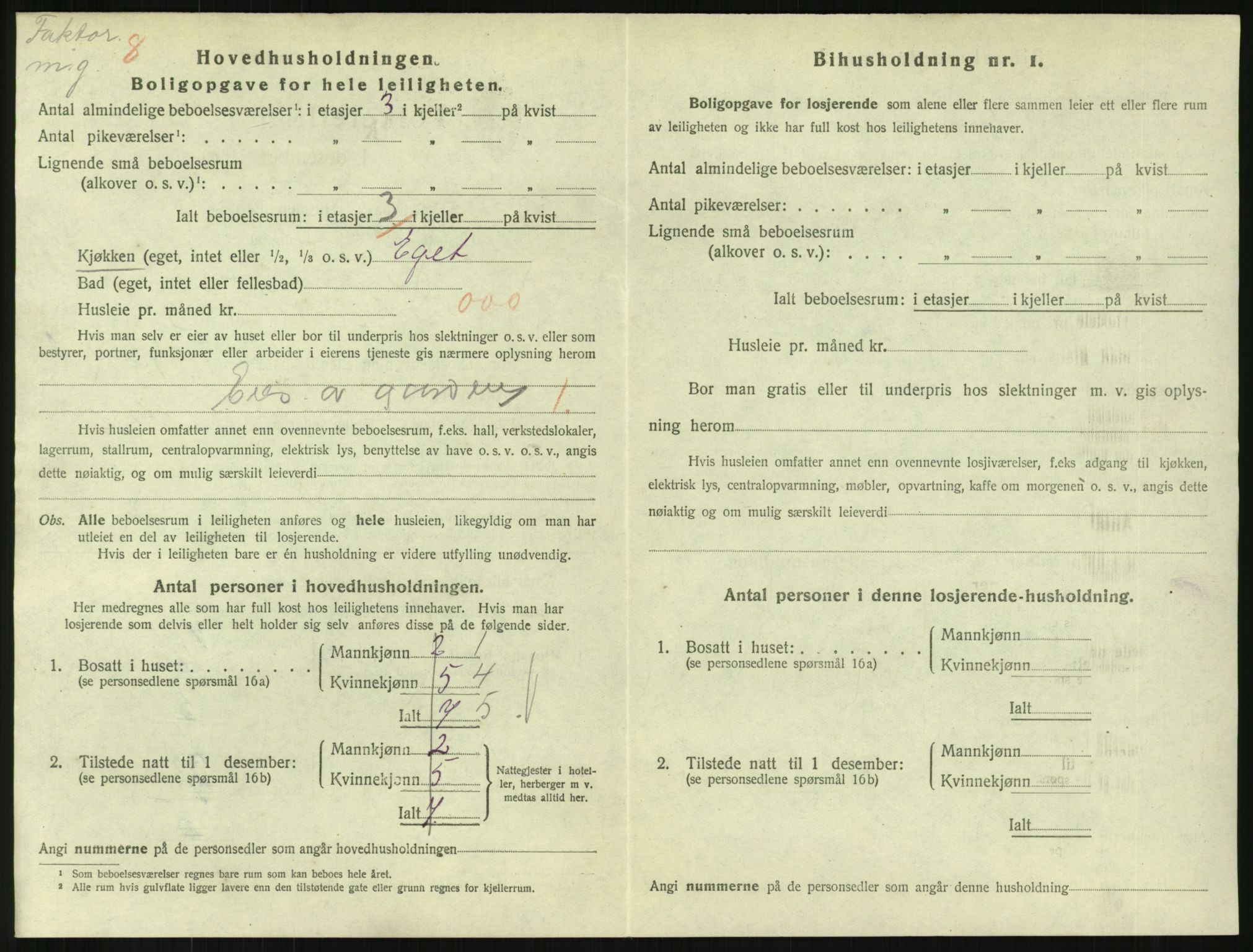 SAKO, 1920 census for Horten, 1920, p. 3708