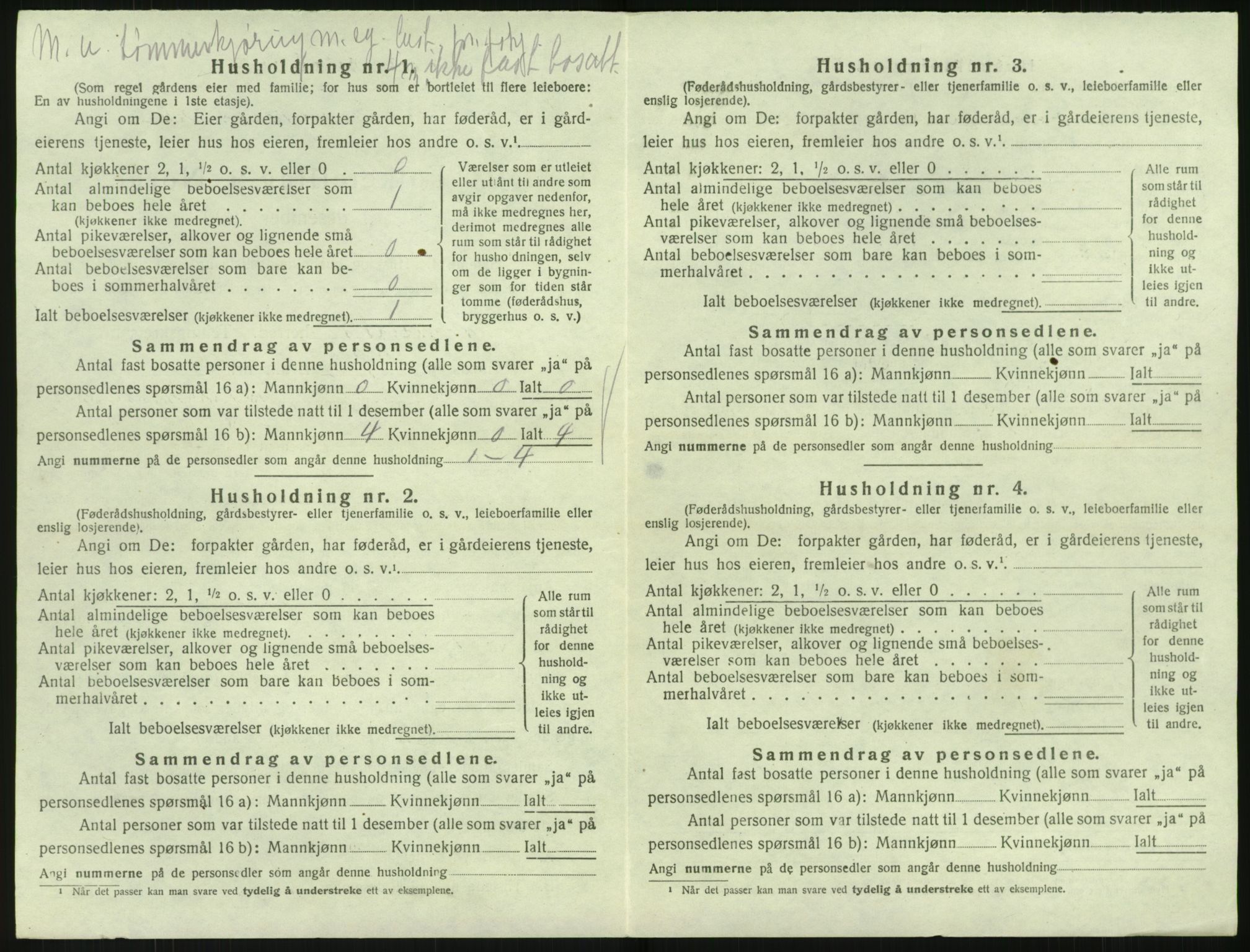 SAK, 1920 census for Søndeled, 1920, p. 1132