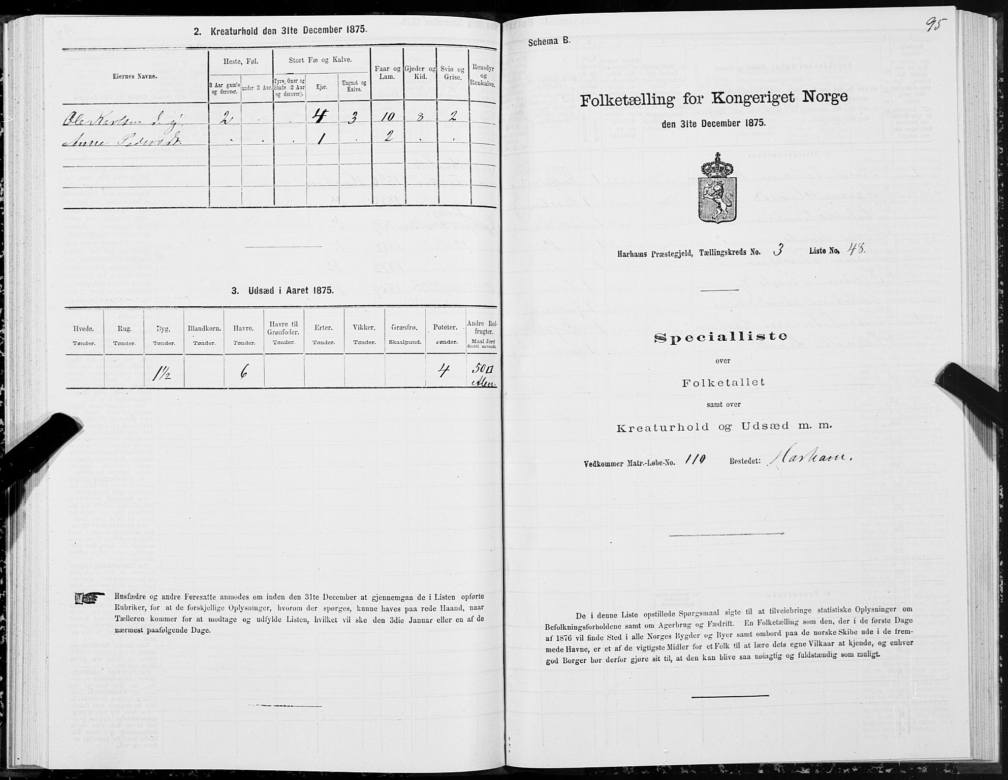 SAT, 1875 census for 1534P Haram, 1875, p. 2095