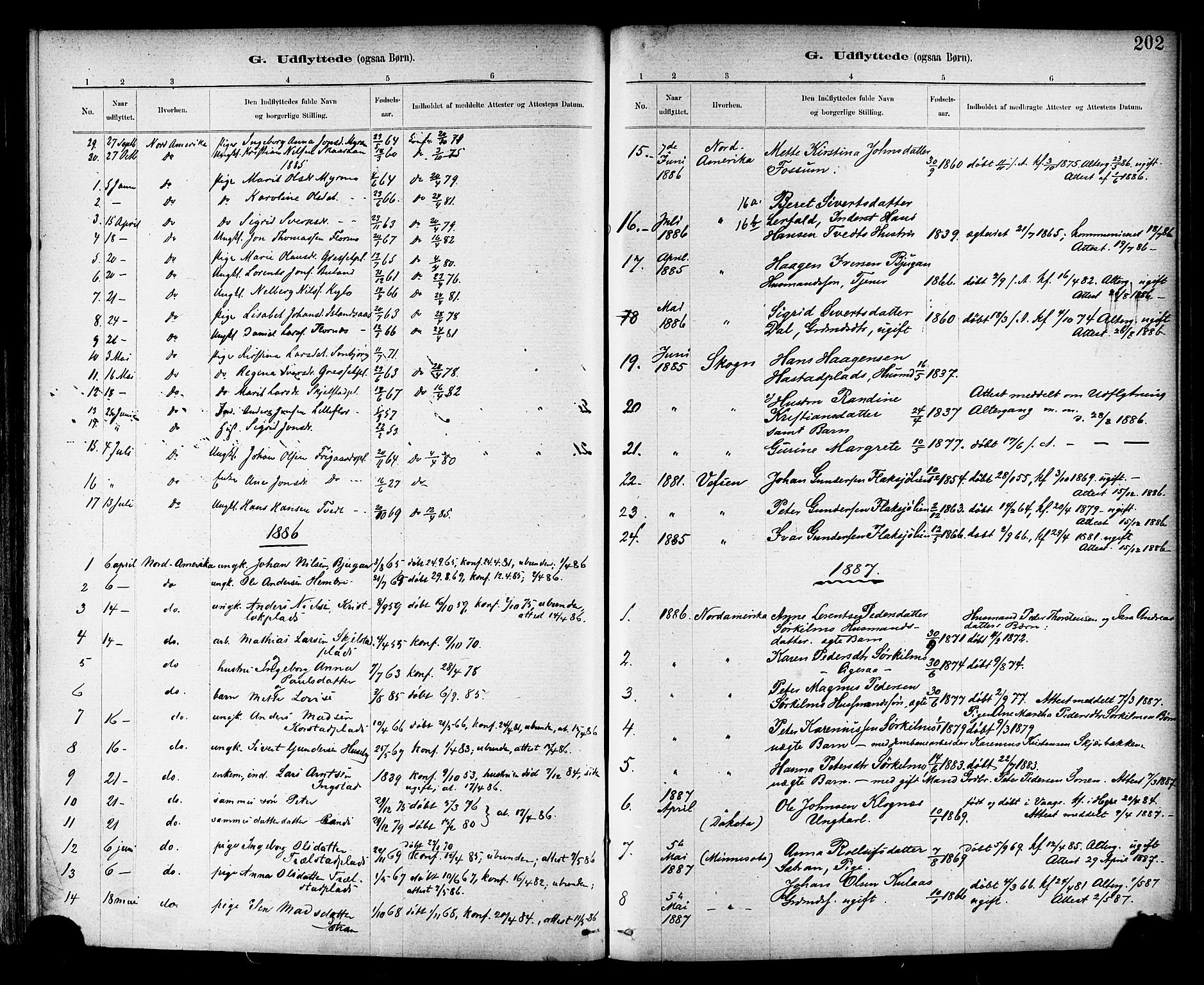 Ministerialprotokoller, klokkerbøker og fødselsregistre - Nord-Trøndelag, SAT/A-1458/703/L0030: Parish register (official) no. 703A03, 1880-1892, p. 202
