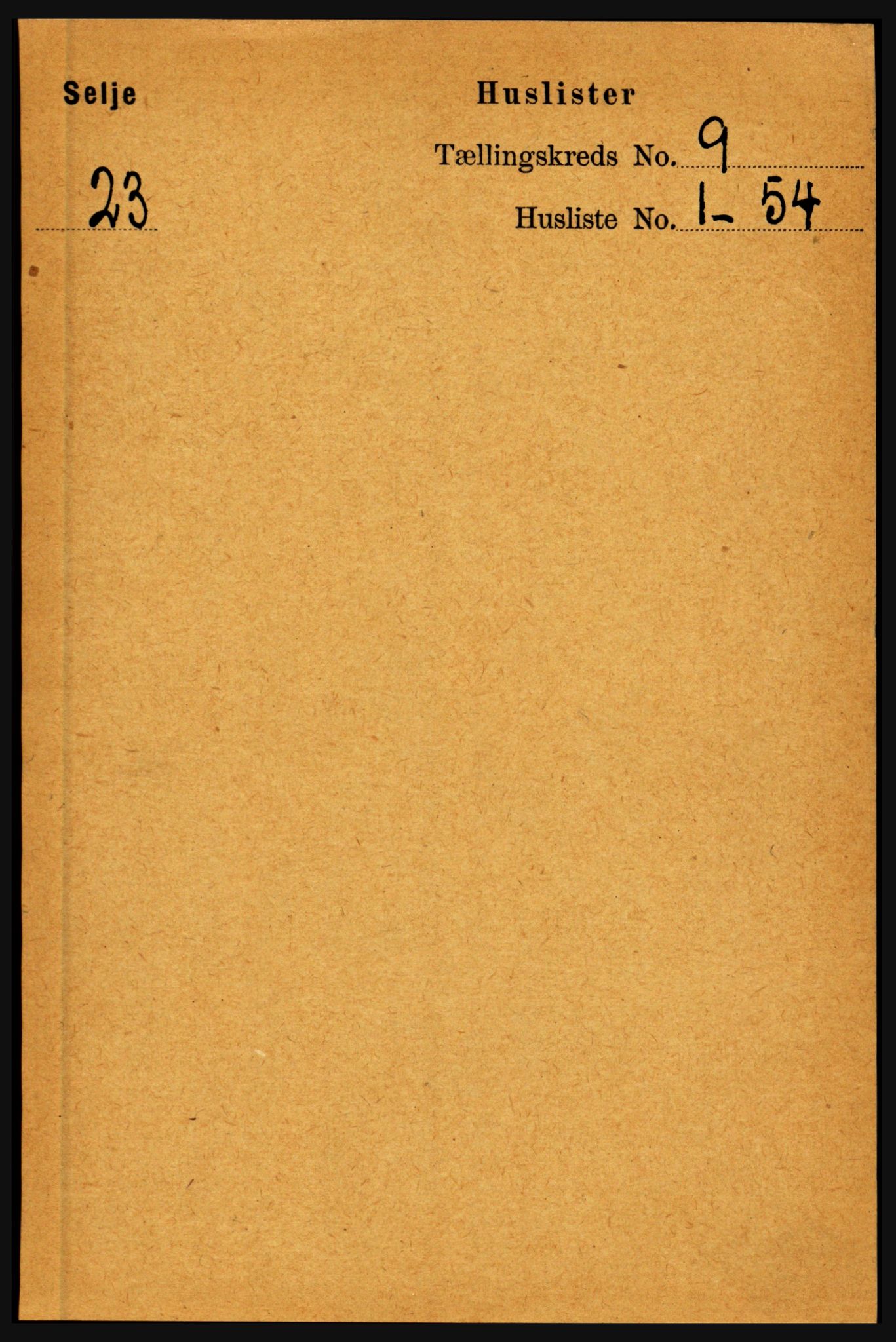 RA, 1891 census for 1441 Selje, 1891, p. 2647