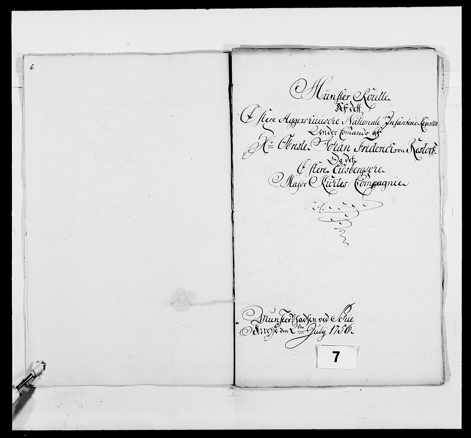 Kommanderende general (KG I) med Det norske krigsdirektorium, AV/RA-EA-5419/E/Ea/L0491: 2. Akershusiske regiment, 1750-1761, p. 53