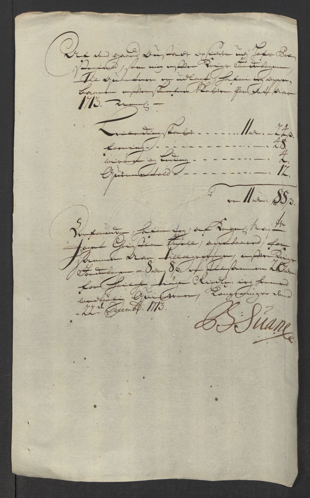 Rentekammeret inntil 1814, Reviderte regnskaper, Fogderegnskap, RA/EA-4092/R13/L0850: Fogderegnskap Solør, Odal og Østerdal, 1713, p. 383