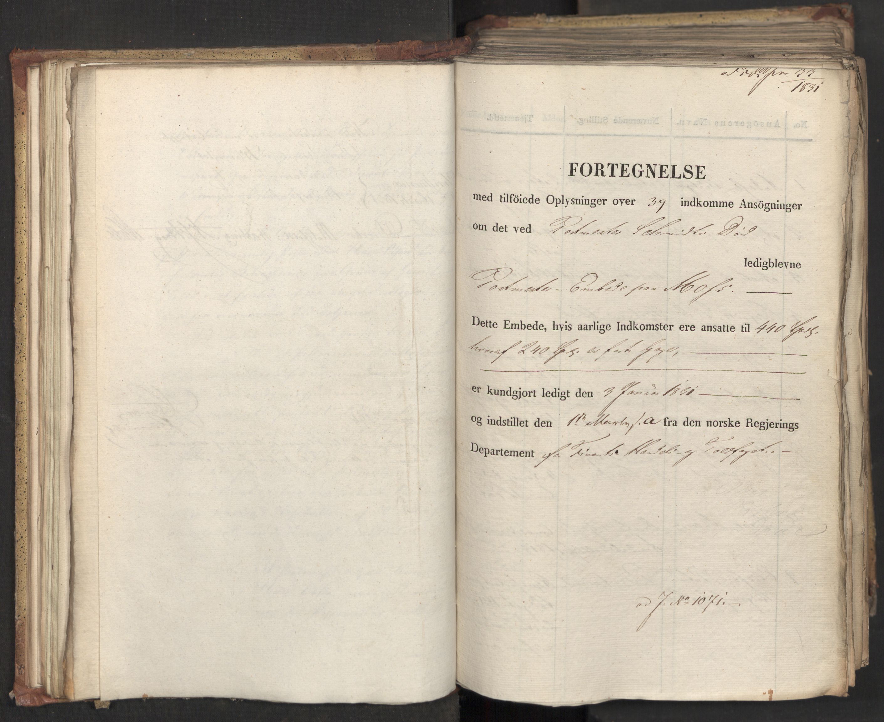 Statsrådsavdelingen i Stockholm, AV/RA-S-1003/D/Da/L0070: Regjeringsinnstillinger nr. 1047-1221, 1831, p. 114