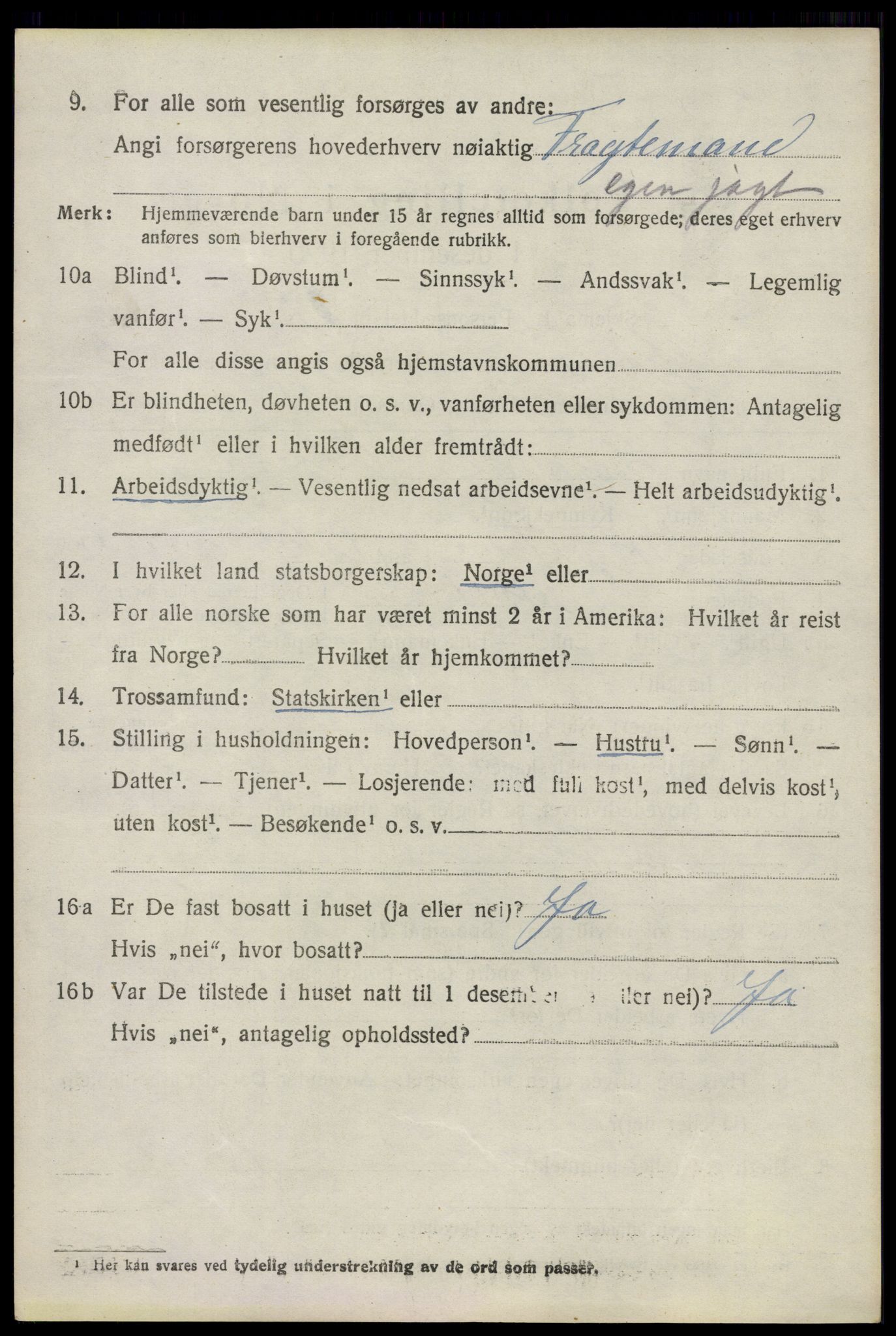 SAO, 1920 census for Moss land district, 1920, p. 6422