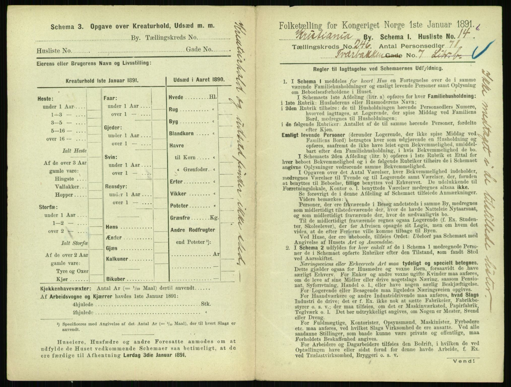 RA, 1891 census for 0301 Kristiania, 1891, p. 149969