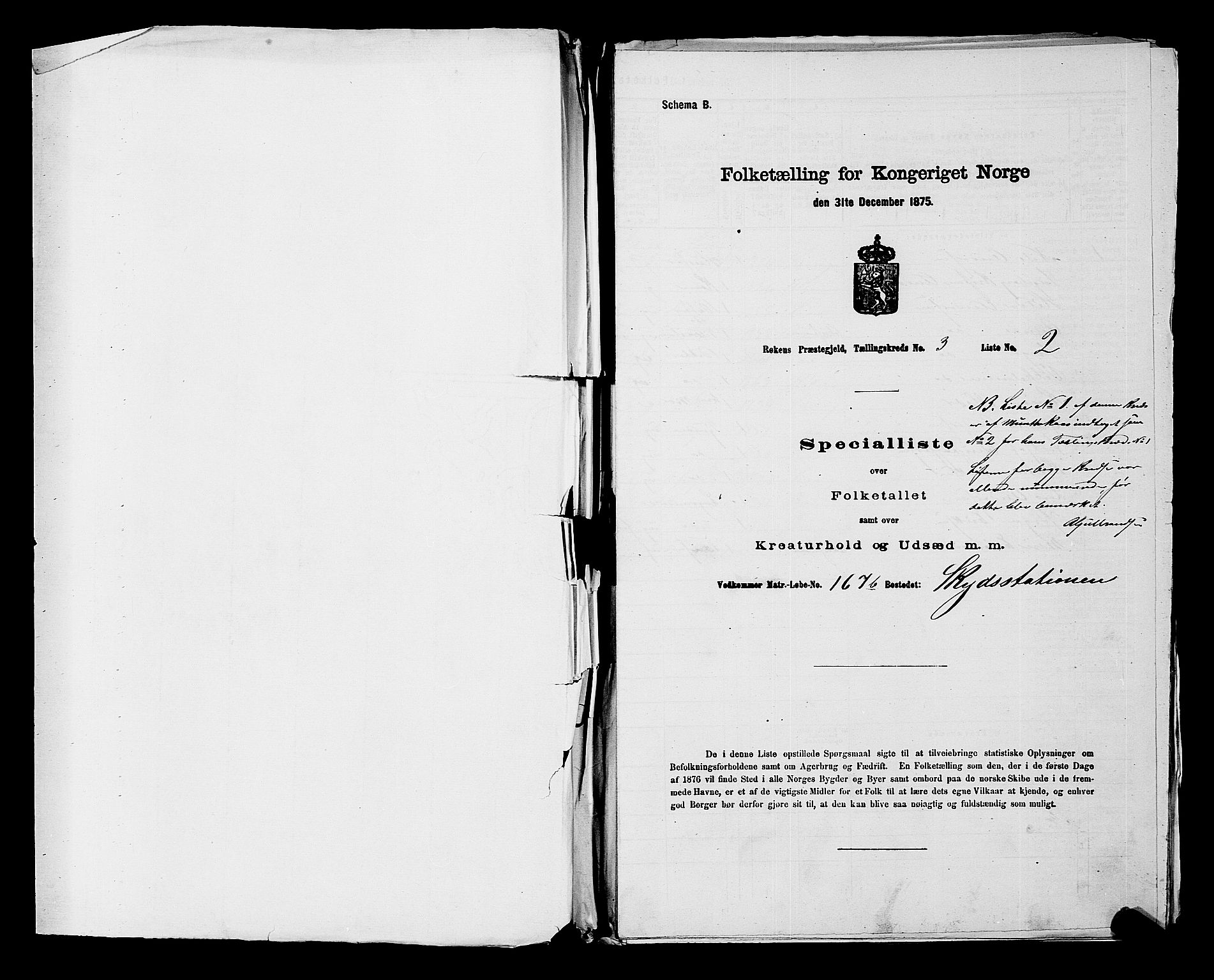 SAKO, 1875 census for 0627P Røyken, 1875, p. 347