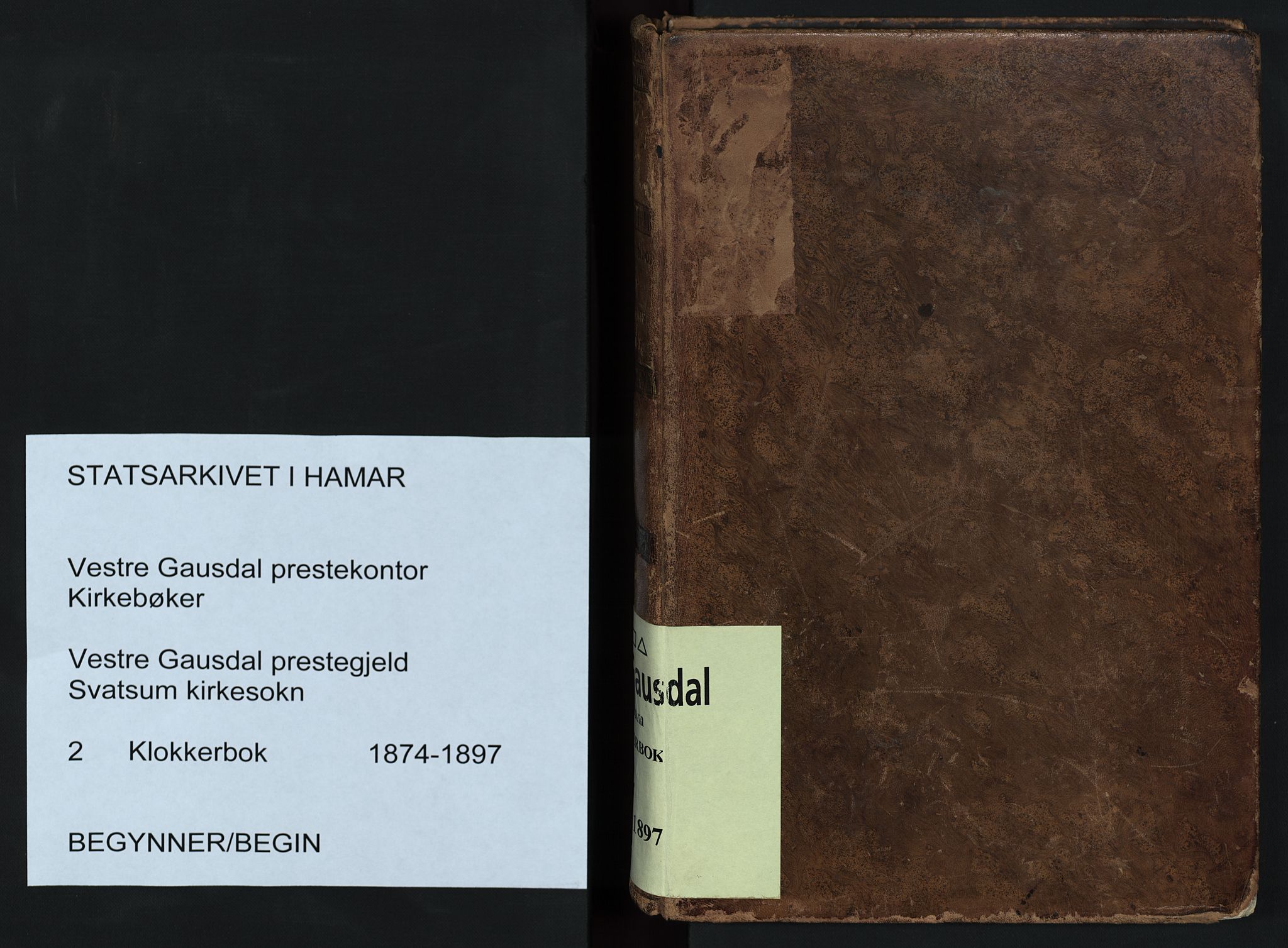 Vestre Gausdal prestekontor, AV/SAH-PREST-094/H/Ha/Hab/L0002: Parish register (copy) no. 2, 1874-1897