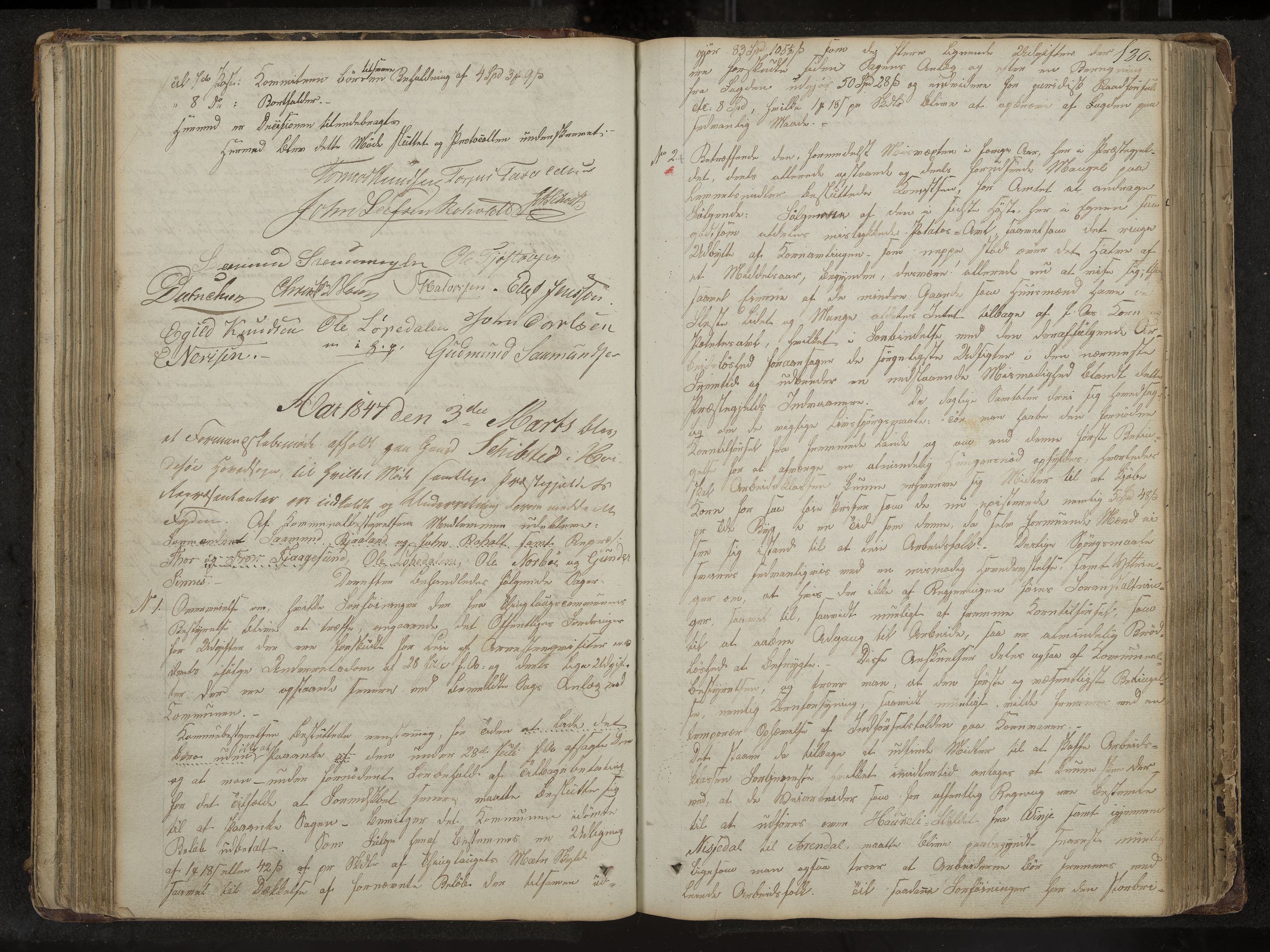 Kviteseid formannskap og sentraladministrasjon, IKAK/0829021/A/Aa/L0001: Møtebok med register, 1837-1866, p. 120