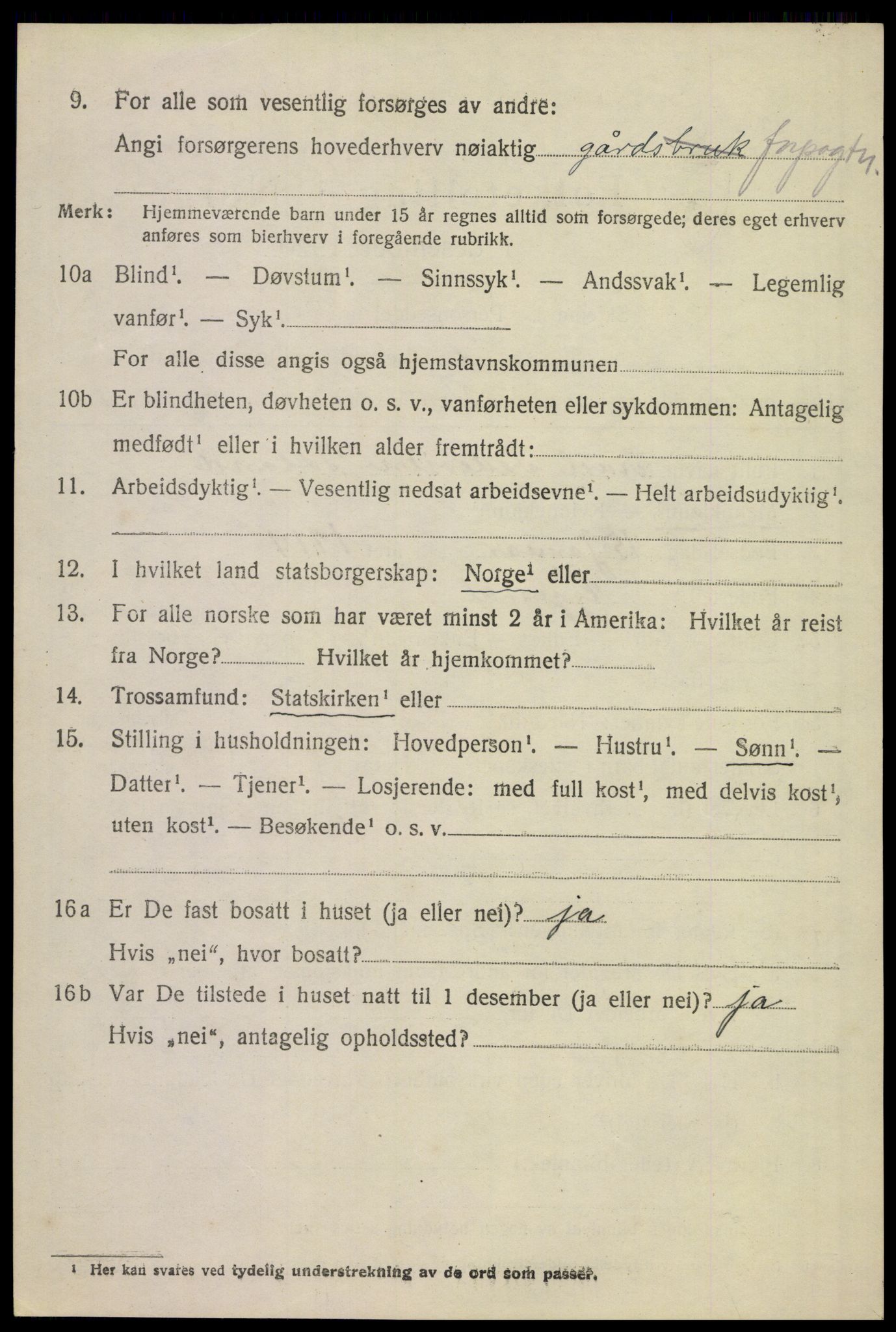 SAST, 1920 census for Gjesdal, 1920, p. 3385