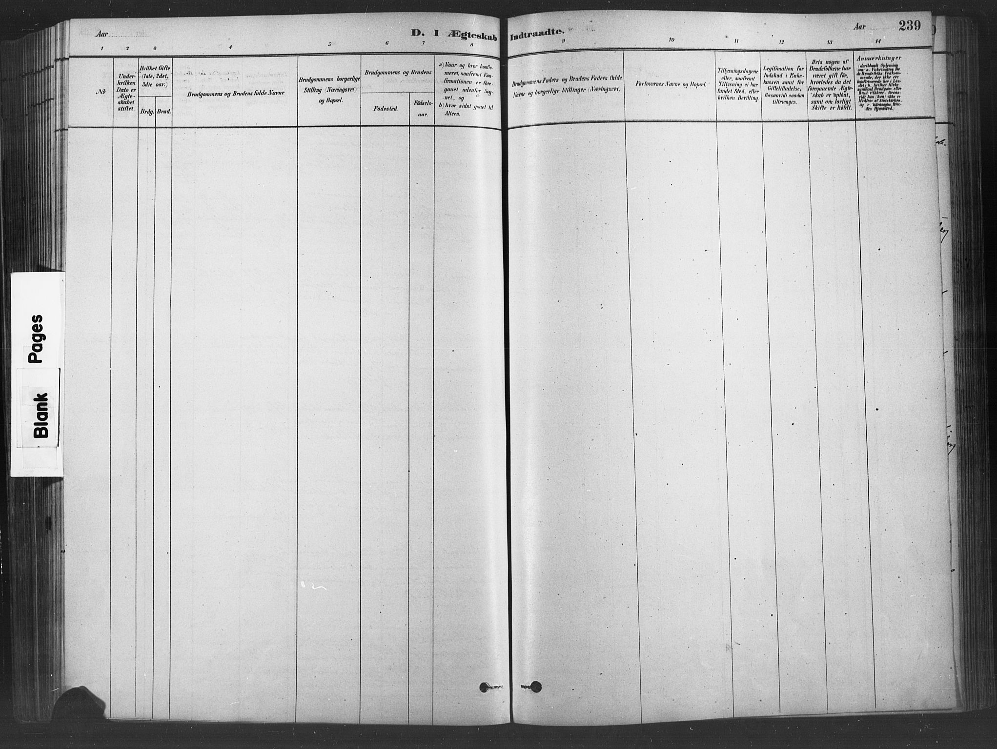 Fåberg prestekontor, SAH/PREST-086/H/Ha/Haa/L0009: Parish register (official) no. 9, 1879-1898, p. 239