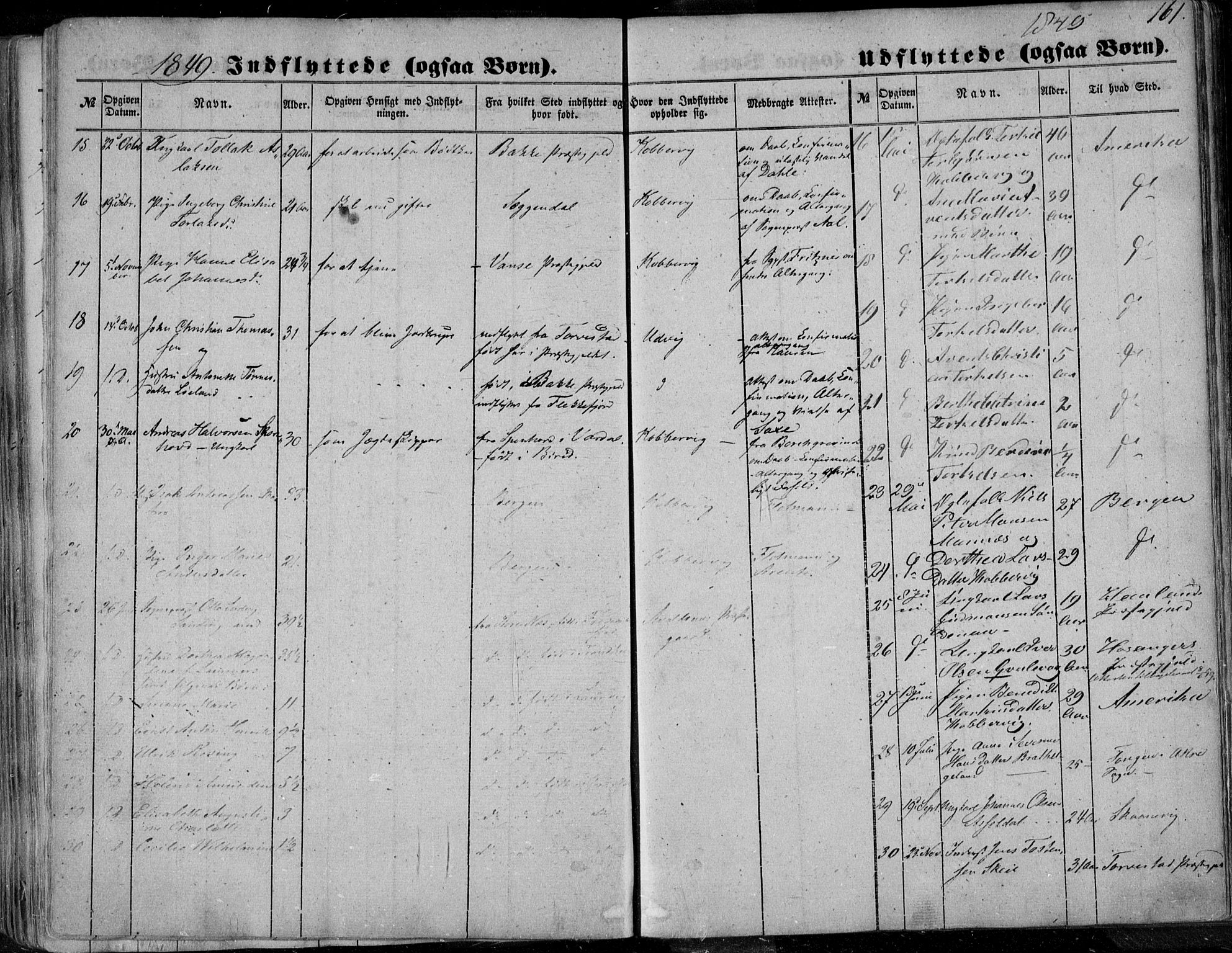 Avaldsnes sokneprestkontor, SAST/A -101851/H/Ha/Haa/L0008: Parish register (official) no. A 8, 1847-1857, p. 161