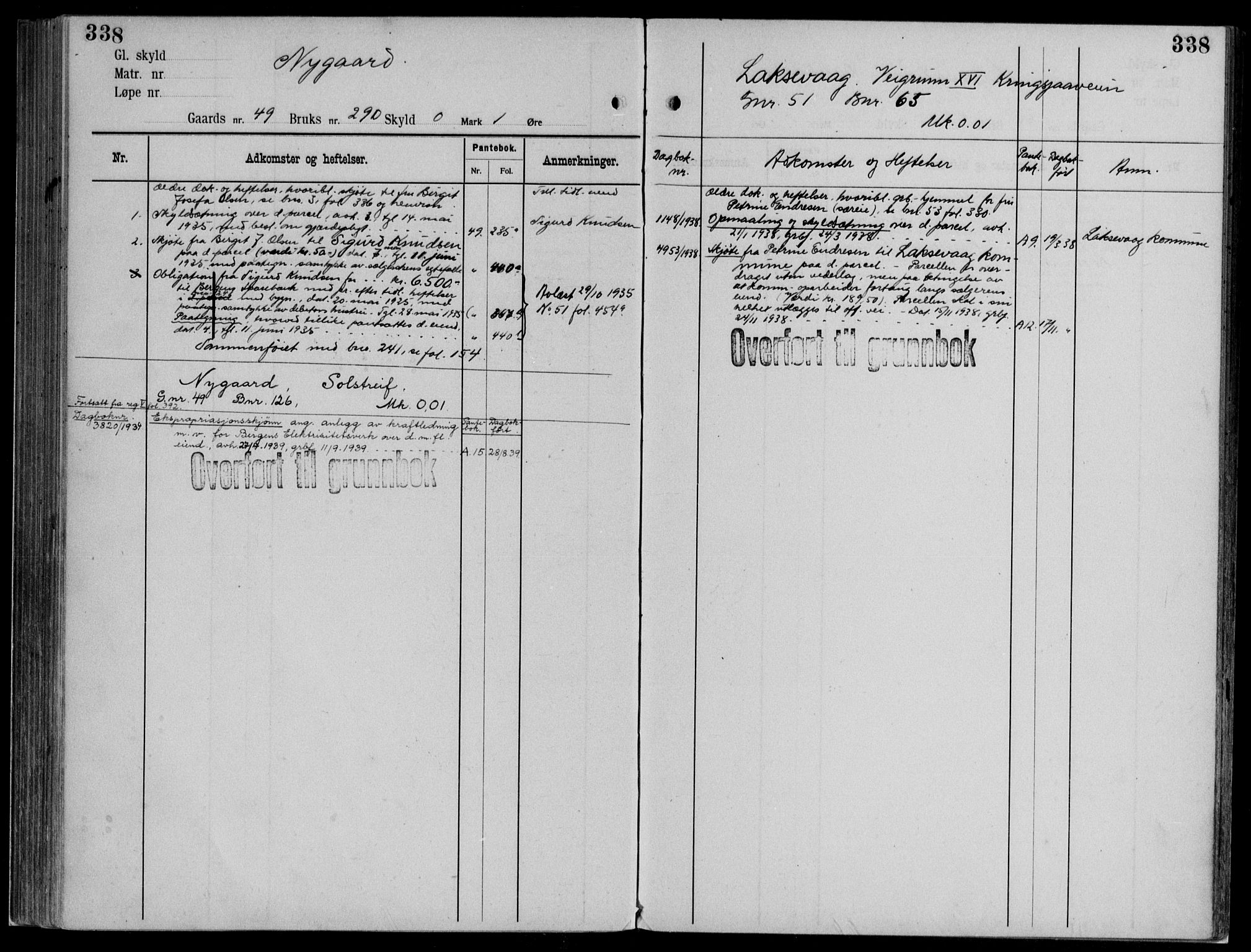 Midhordland sorenskriveri, AV/SAB-A-3001/1/G/Ga/Gab/L0112: Mortgage register no. II.A.b.112, p. 338
