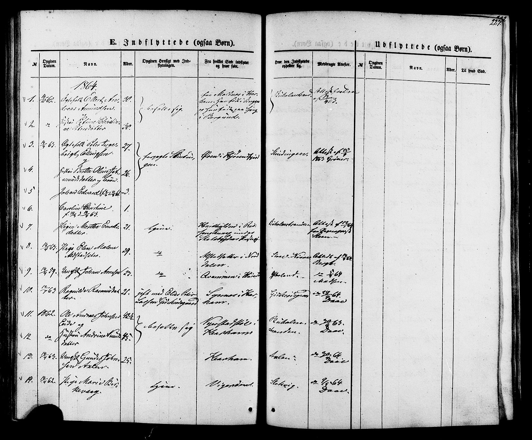 Ministerialprotokoller, klokkerbøker og fødselsregistre - Møre og Romsdal, AV/SAT-A-1454/528/L0398: Parish register (official) no. 528A09, 1858-1864, p. 227