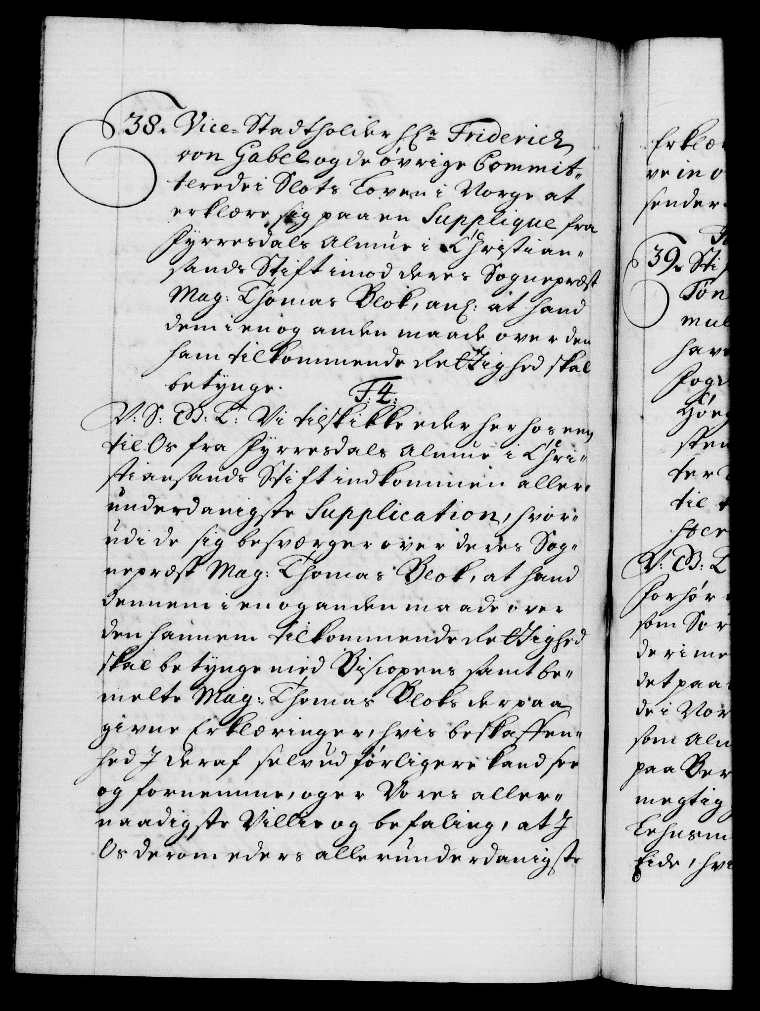 Danske Kanselli 1572-1799, AV/RA-EA-3023/F/Fc/Fca/Fcab/L0017: Norske tegnelser, 1704-1706, p. 214b