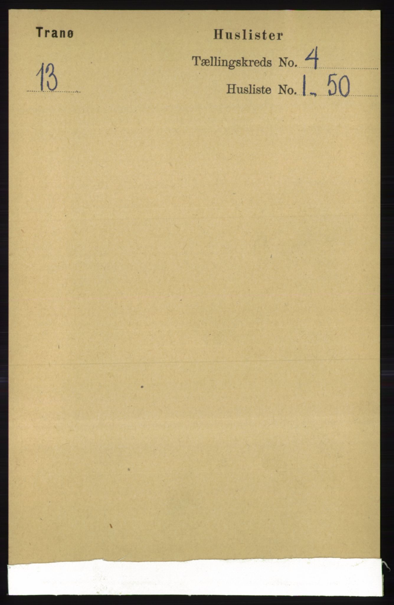 RA, 1891 census for 1927 Tranøy, 1891, p. 1383