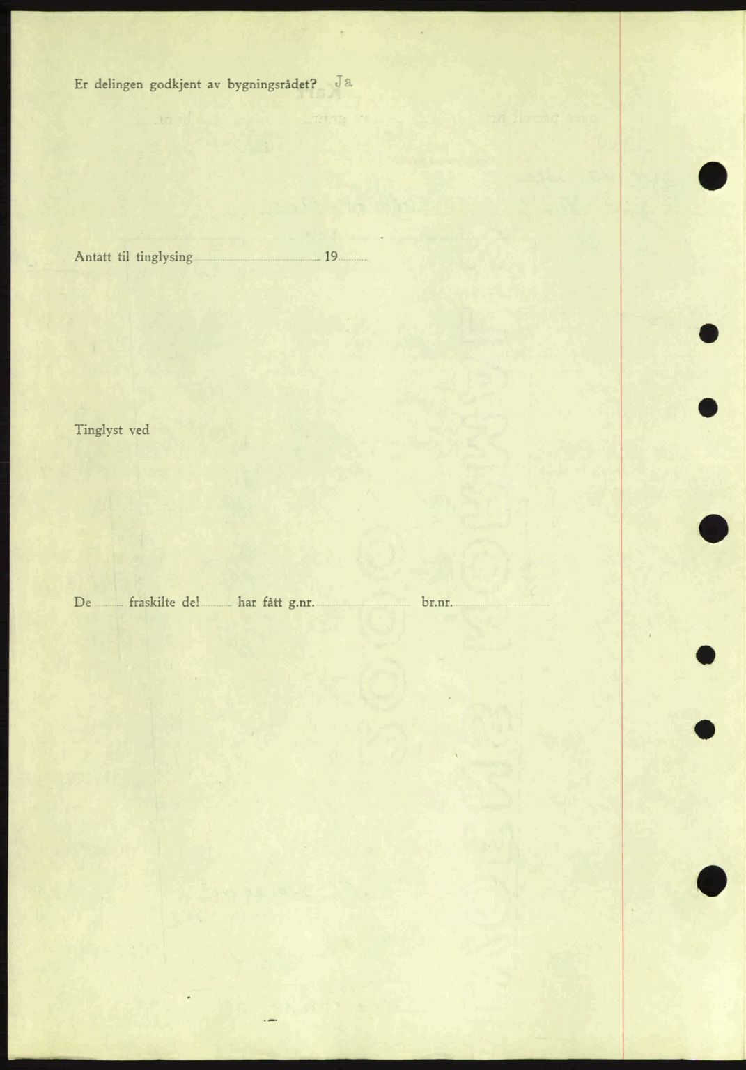 Moss sorenskriveri, SAO/A-10168: Mortgage book no. A9, 1941-1942, Diary no: : 2294/1941