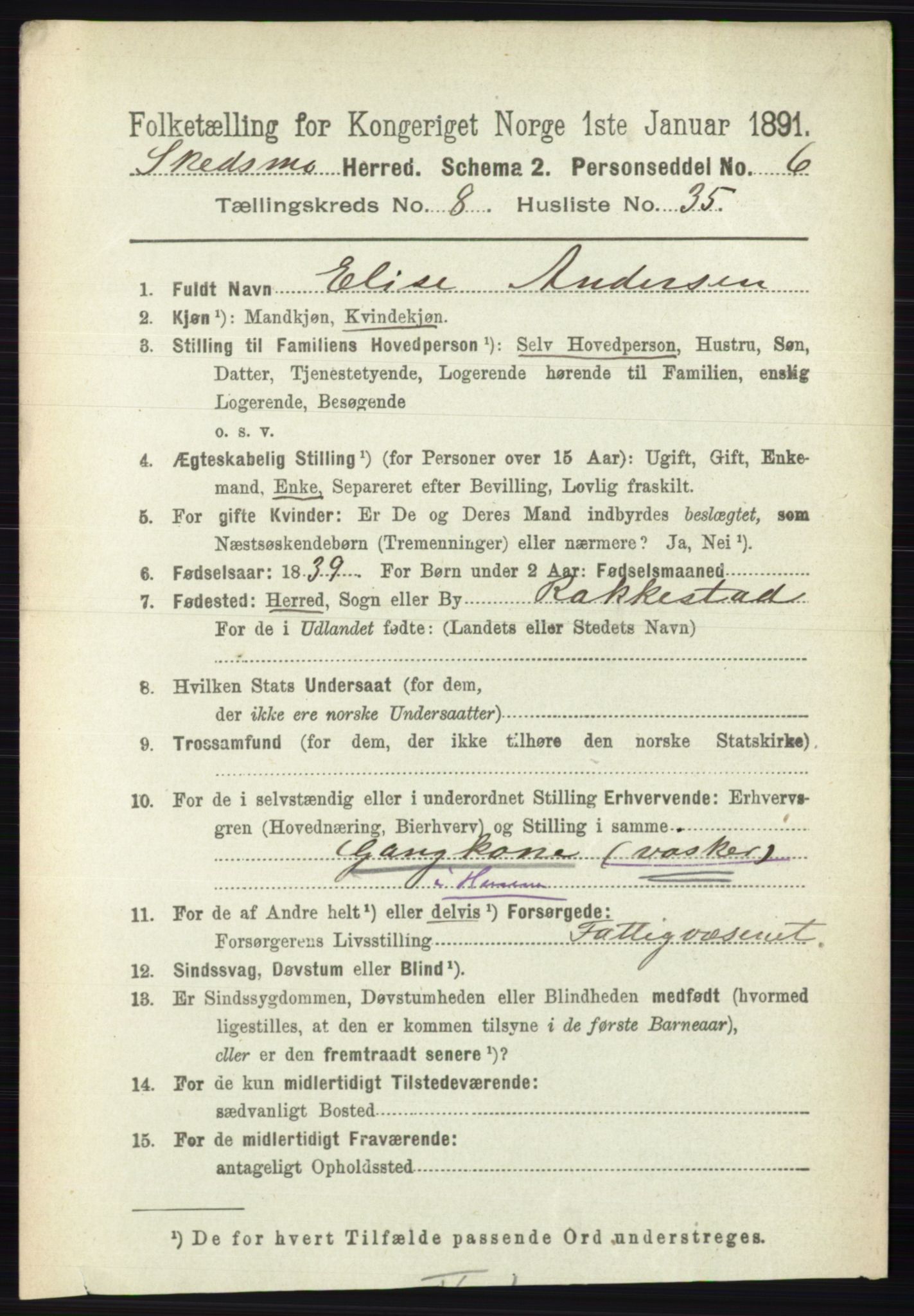 RA, 1891 census for 0231 Skedsmo, 1891, p. 4329