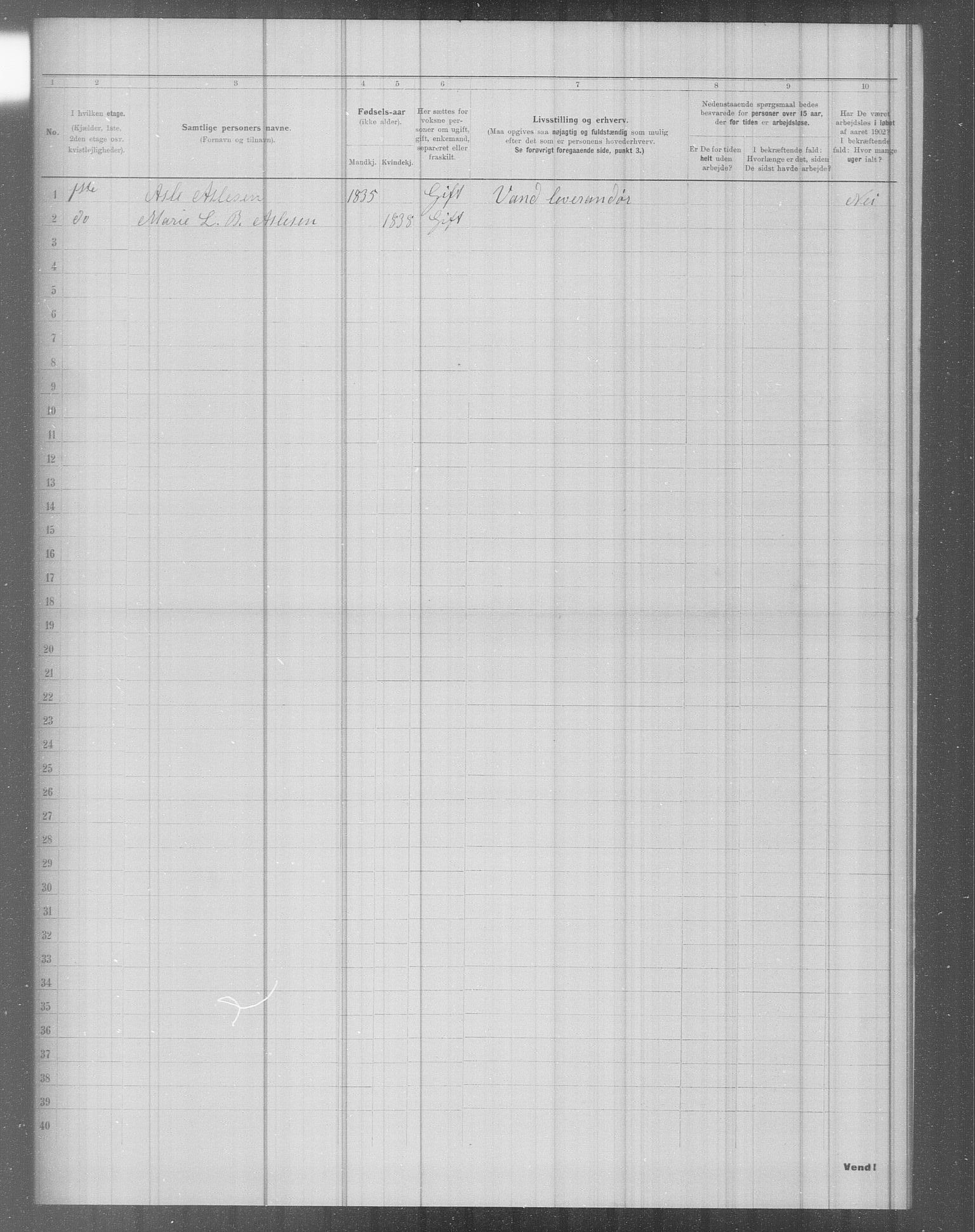 OBA, Municipal Census 1902 for Kristiania, 1902, p. 4051