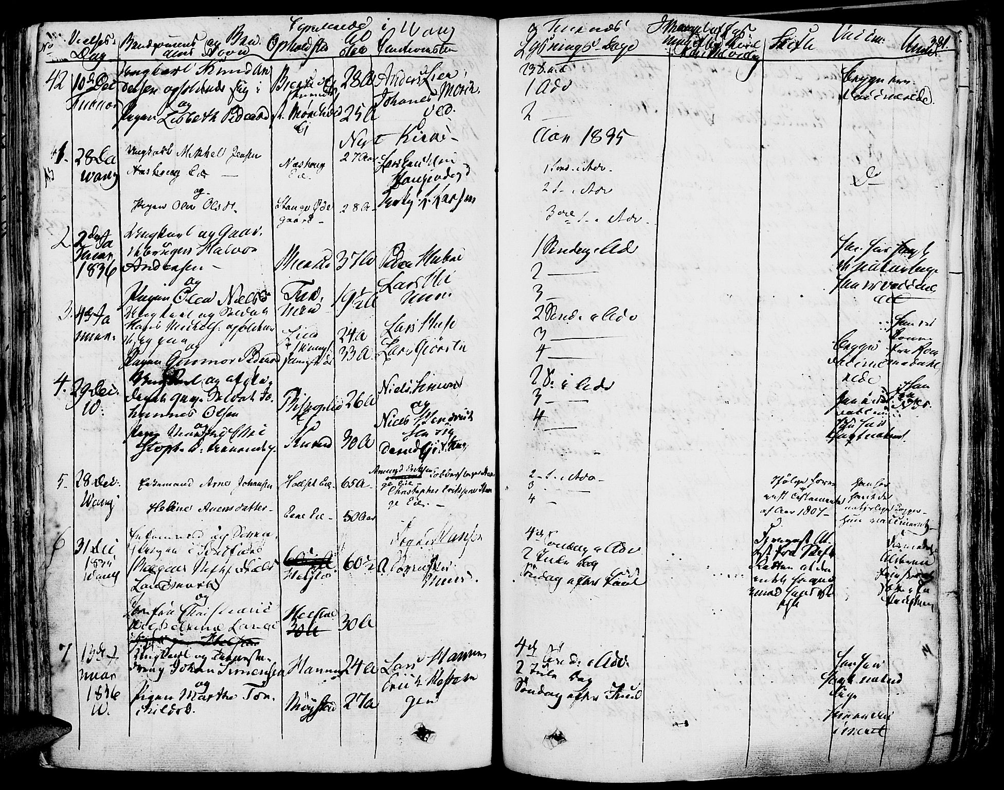 Vang prestekontor, Hedmark, AV/SAH-PREST-008/H/Ha/Haa/L0009: Parish register (official) no. 9, 1826-1841, p. 381