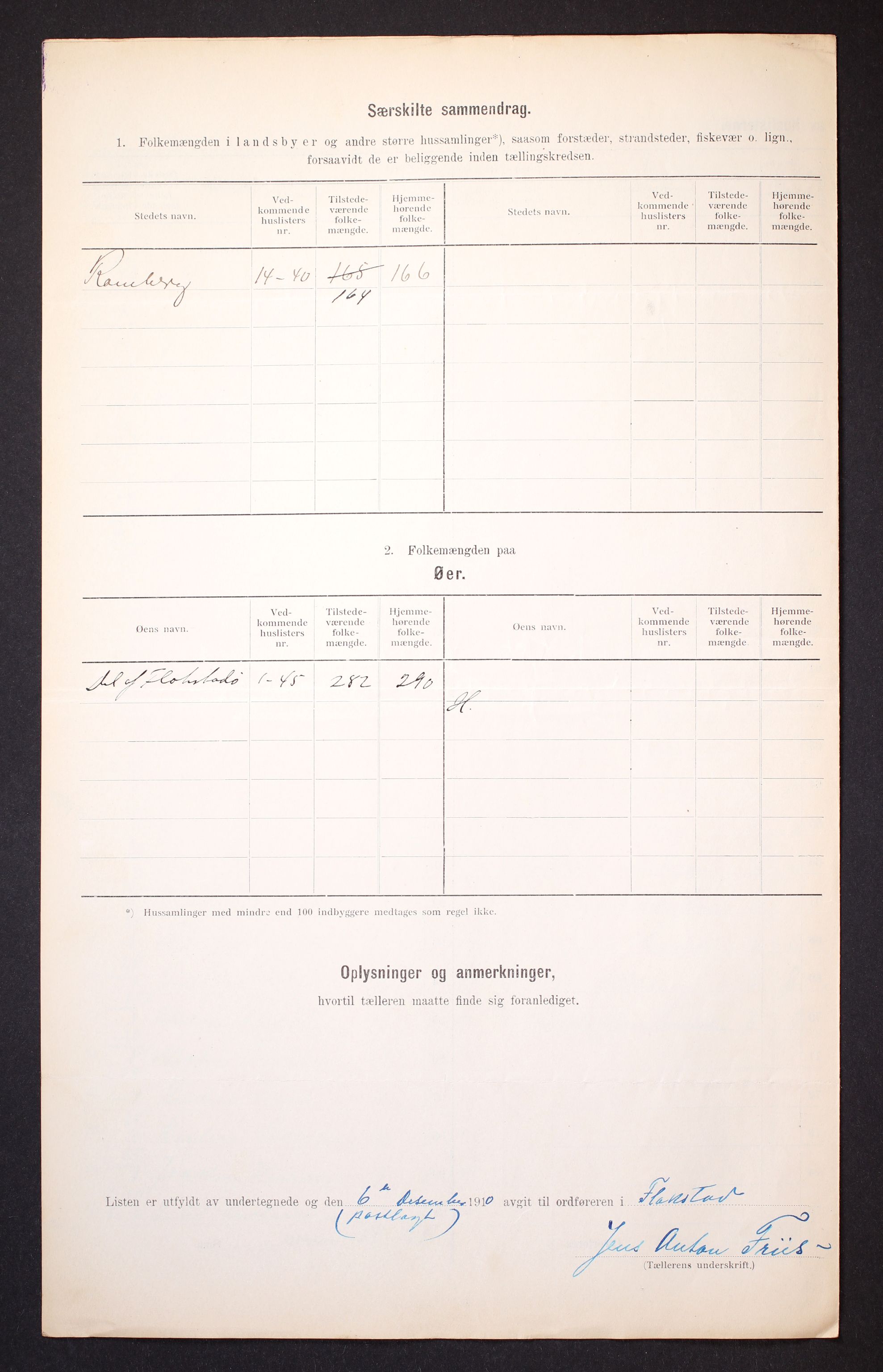 RA, 1910 census for Flakstad, 1910, p. 27