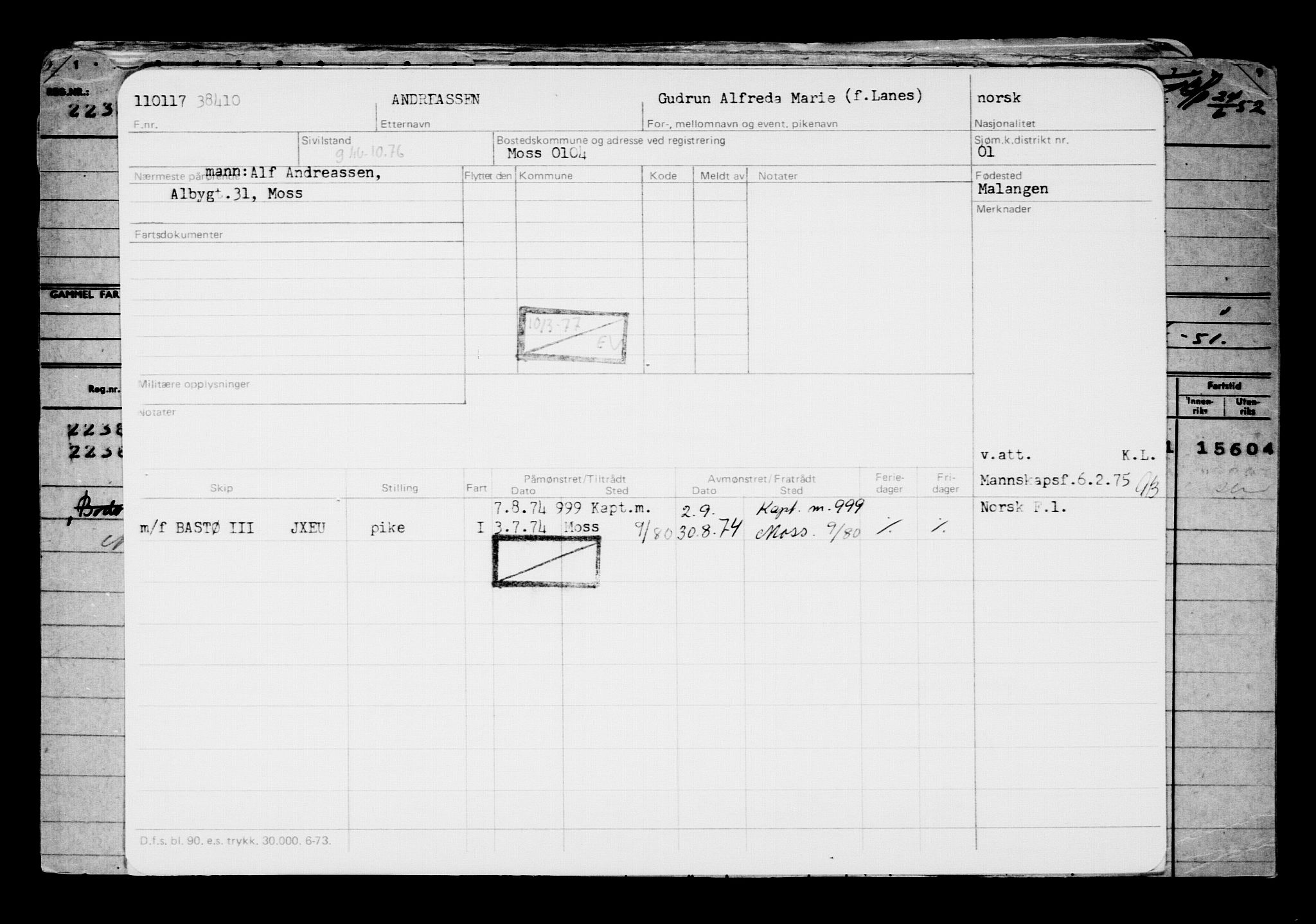 Direktoratet for sjømenn, AV/RA-S-3545/G/Gb/L0145: Hovedkort, 1917, p. 184