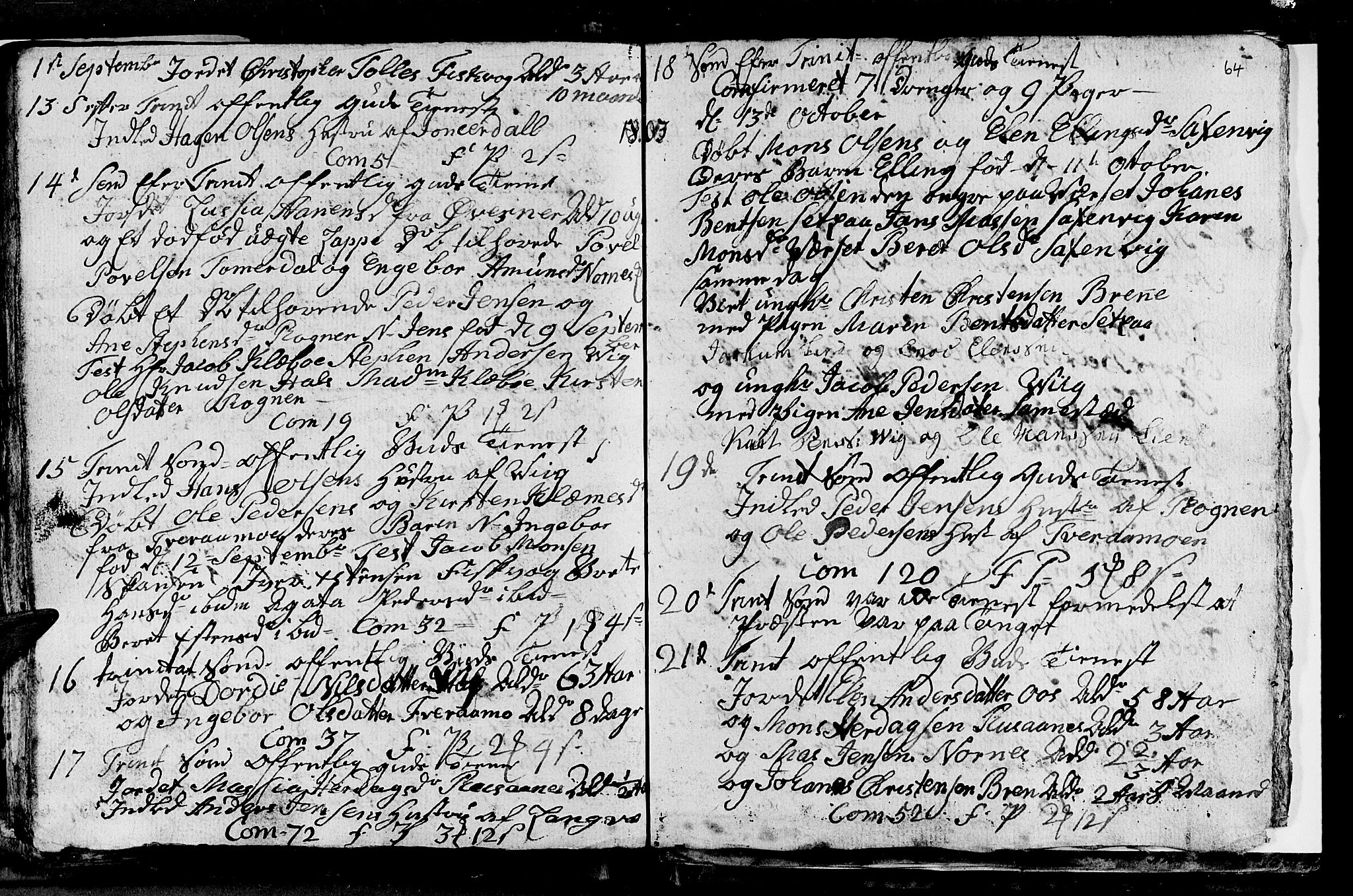 Ministerialprotokoller, klokkerbøker og fødselsregistre - Nordland, AV/SAT-A-1459/847/L0674: Parish register (copy) no. 847C02, 1793-1807, p. 64