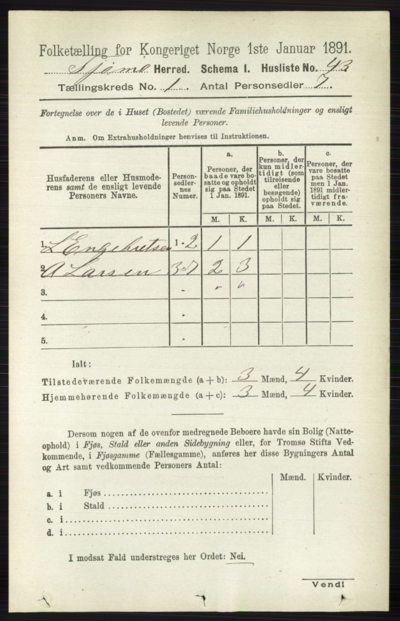 RA, 1891 census for 0723 Tjøme, 1891, p. 70