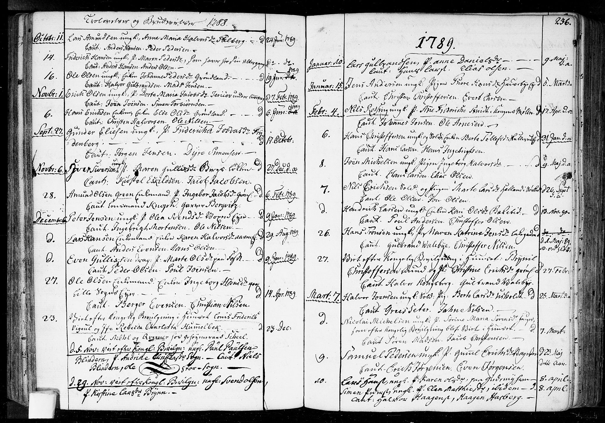 Aker prestekontor kirkebøker, SAO/A-10861/F/L0010: Parish register (official) no. 10, 1786-1809, p. 236