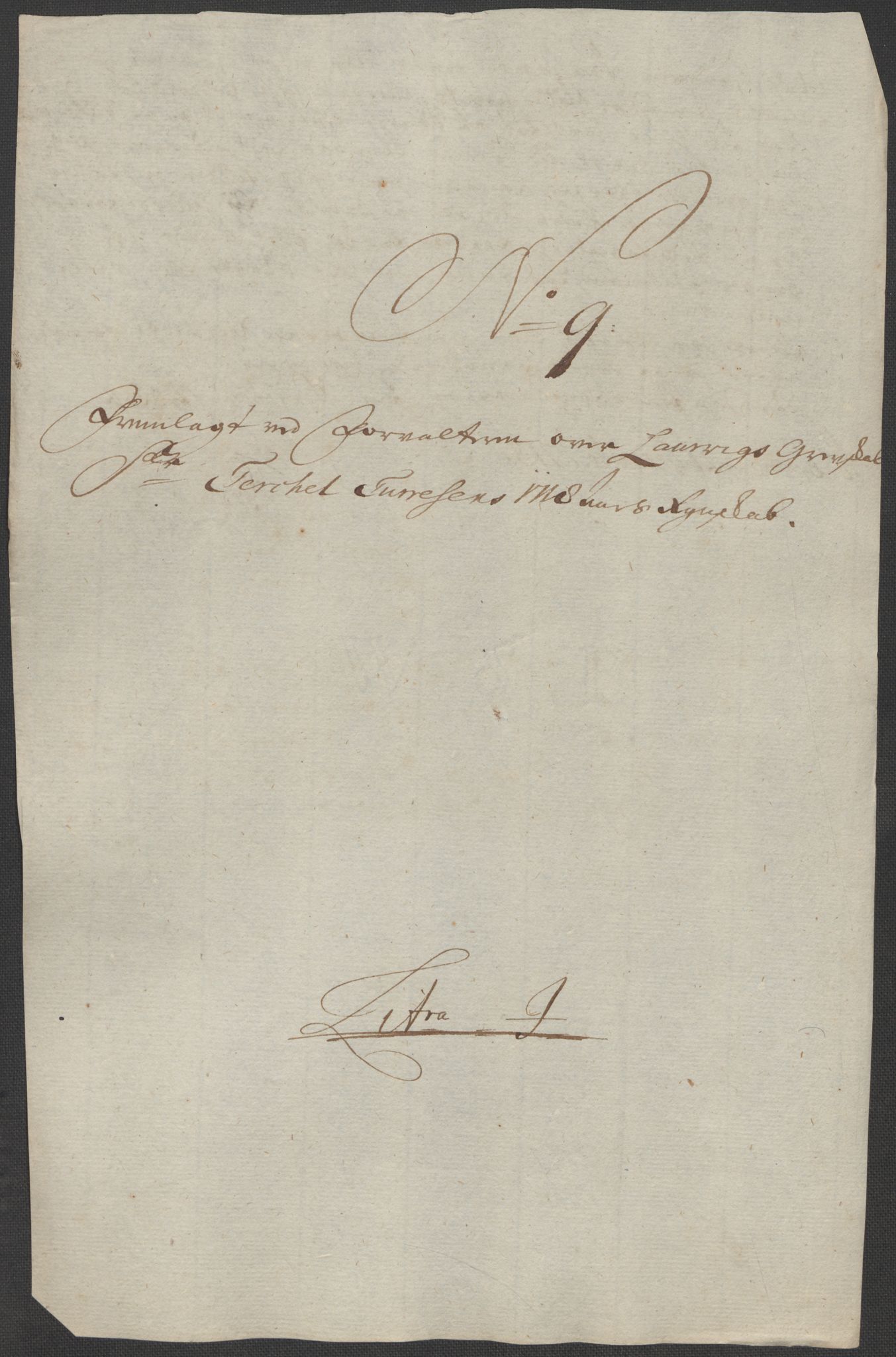 Rentekammeret inntil 1814, Reviderte regnskaper, Fogderegnskap, RA/EA-4092/R33/L1988: Fogderegnskap Larvik grevskap, 1718, p. 168