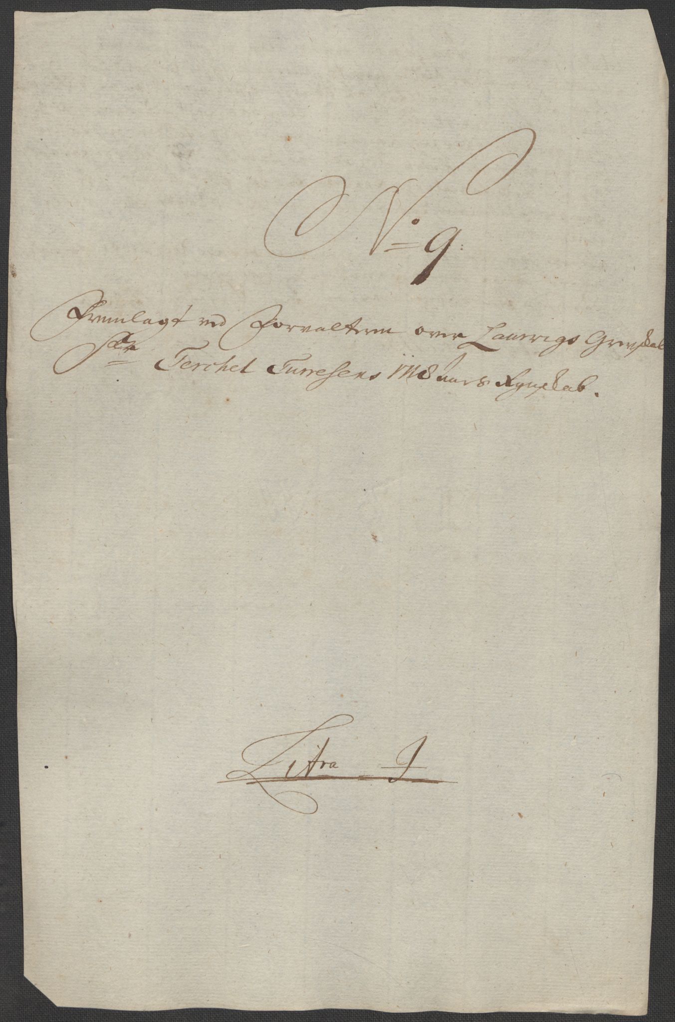 Rentekammeret inntil 1814, Reviderte regnskaper, Fogderegnskap, AV/RA-EA-4092/R33/L1988: Fogderegnskap Larvik grevskap, 1718, p. 168