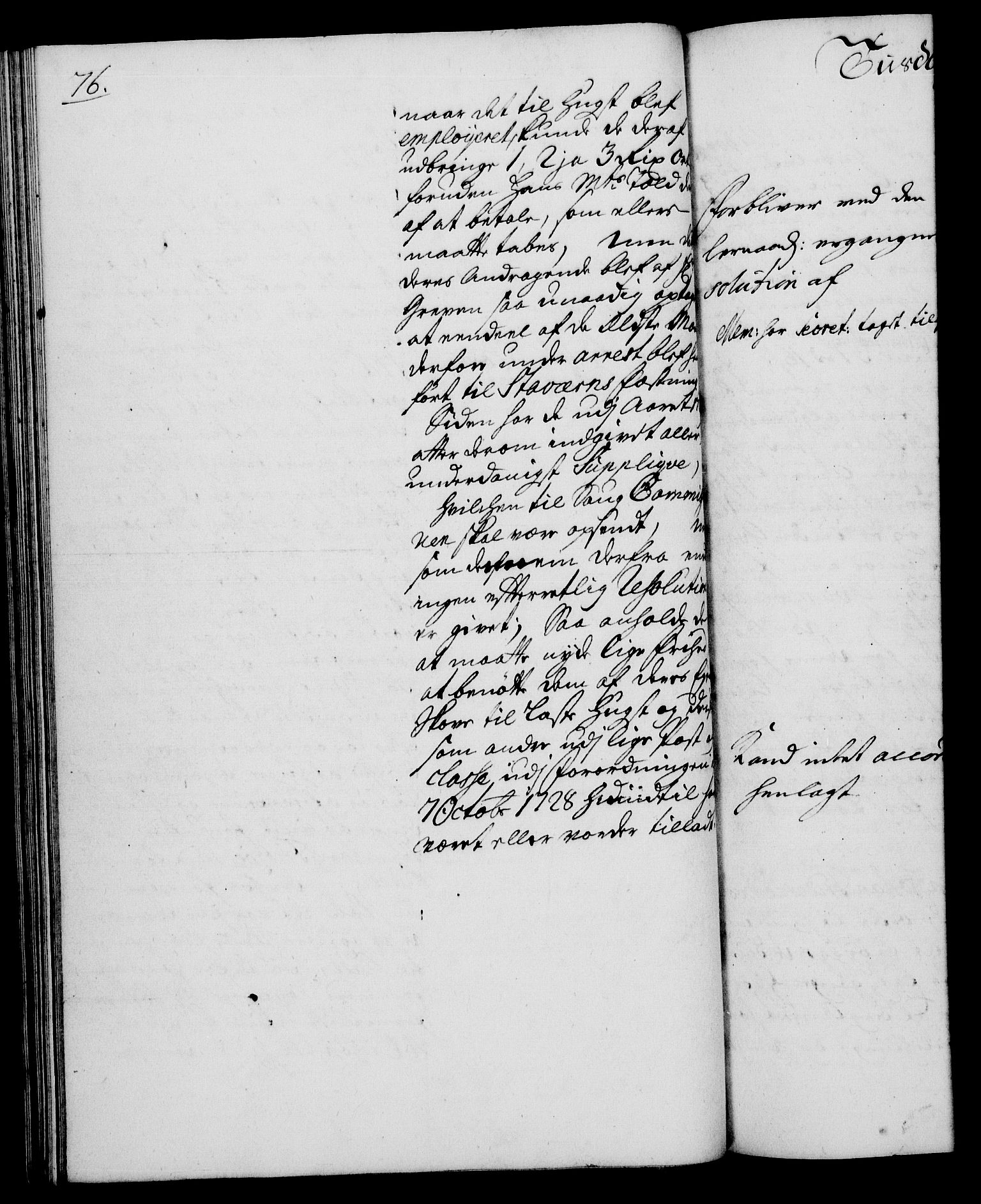 Rentekammeret, Kammerkanselliet, RA/EA-3111/G/Gh/Gha/L0013: Norsk ekstraktmemorialprotokoll (merket RK 53.58), 1731, p. 76