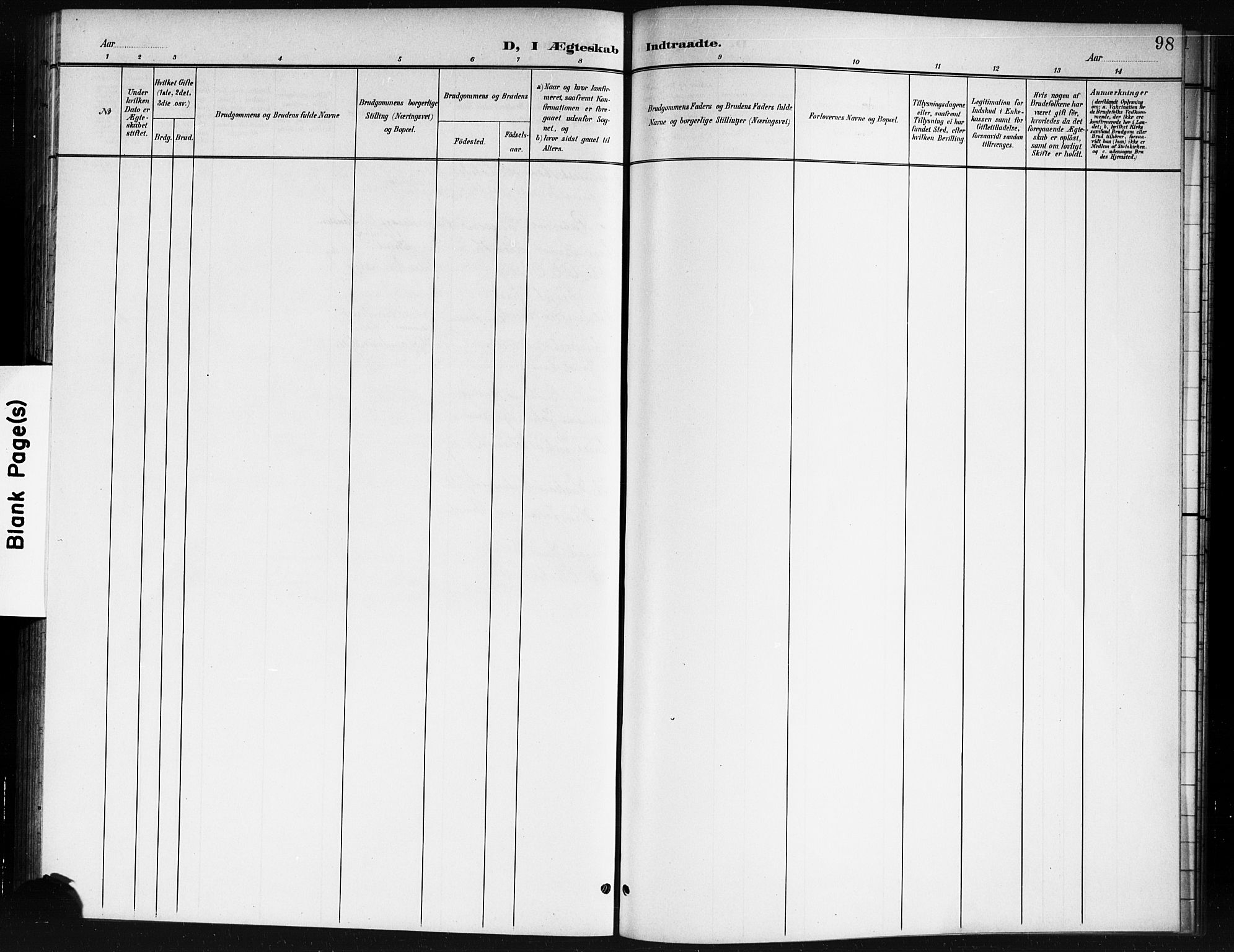 Spydeberg prestekontor Kirkebøker, AV/SAO-A-10924/G/Ga/L0002: Parish register (copy) no. I 2, 1901-1922, p. 98