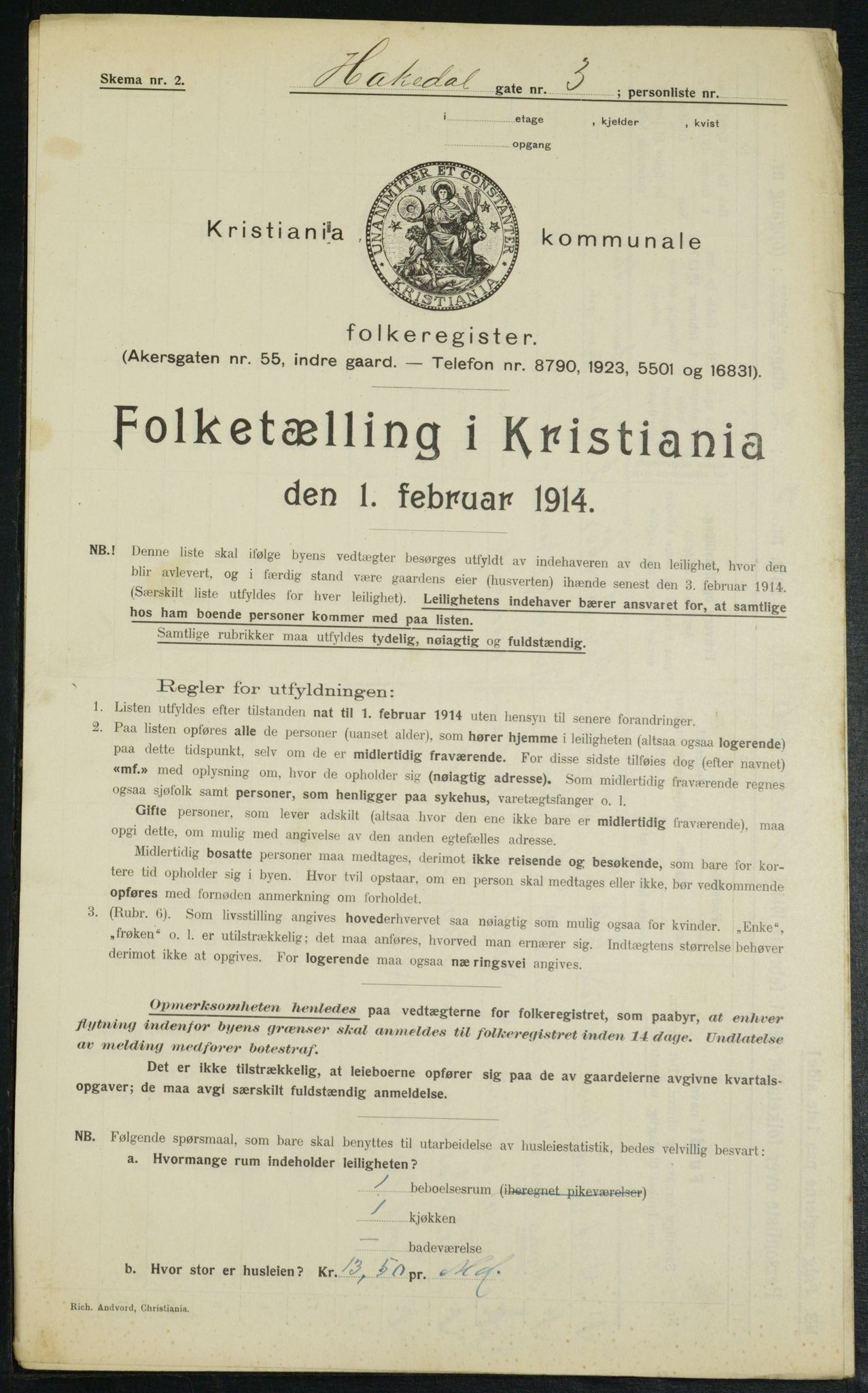 OBA, Municipal Census 1914 for Kristiania, 1914, p. 34089