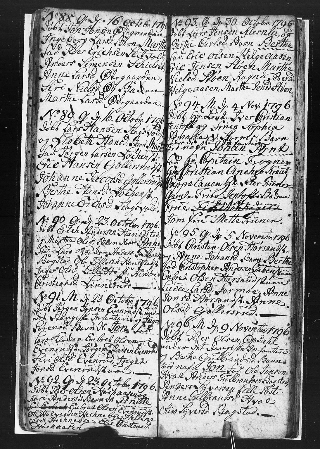 Romedal prestekontor, AV/SAH-PREST-004/L/L0002: Parish register (copy) no. 2, 1795-1800, p. 28-29