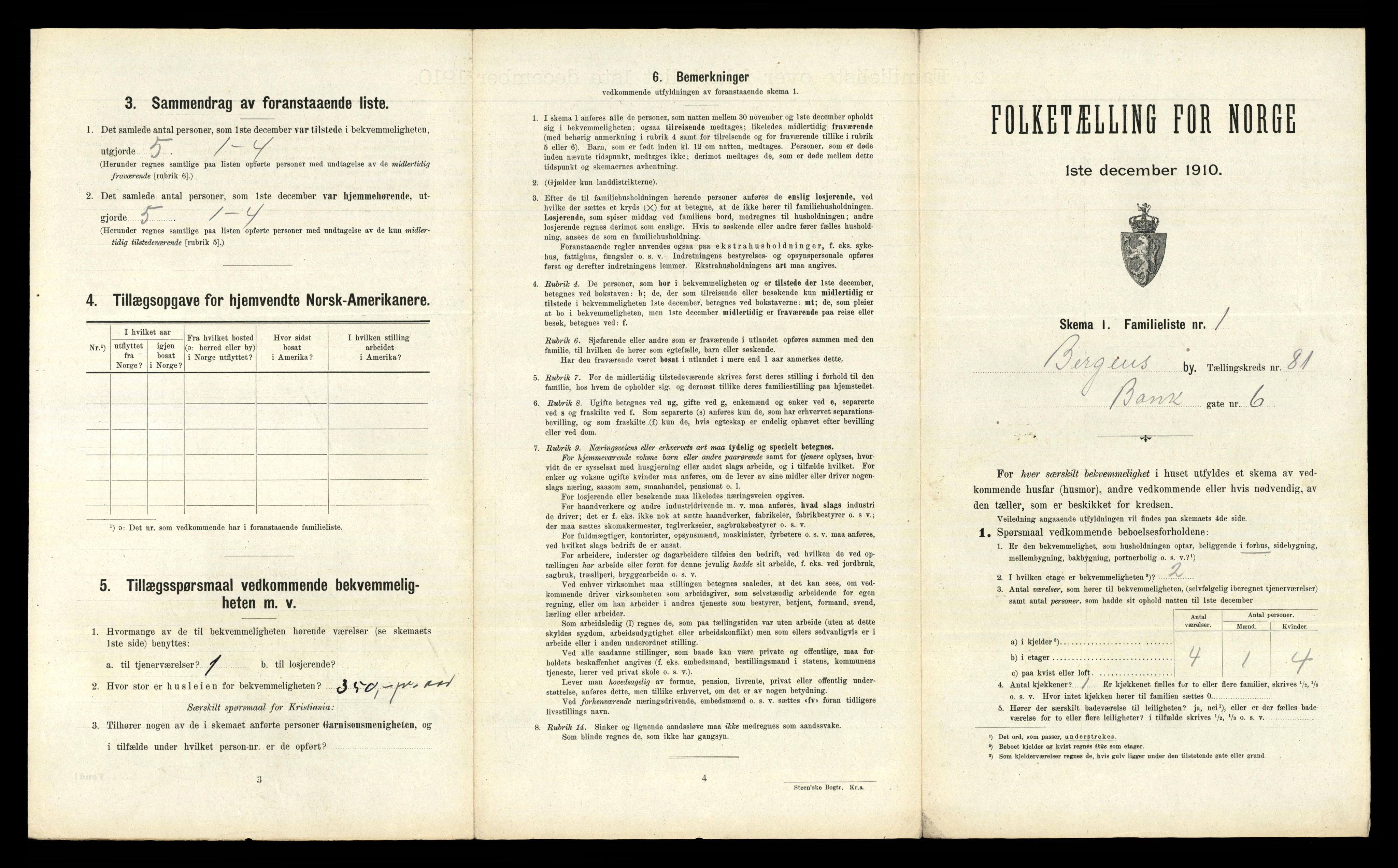 RA, 1910 census for Bergen, 1910, p. 28275
